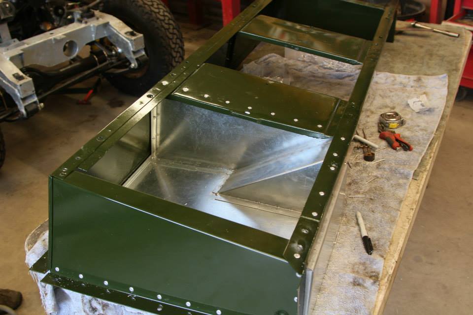 Galvanized under seat box will last much longer than the painted steel 