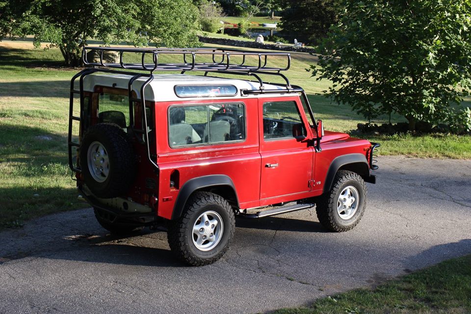 The roof rack and rear ladder are also sand blasted and powder coated.