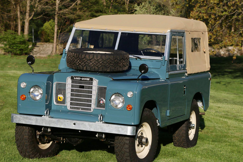 The restored 1973 Land Rover Series III