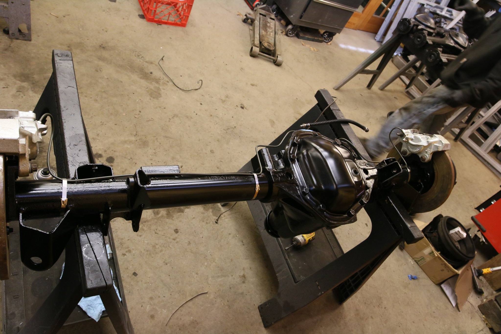 The Salisbury rear axle is rebuilt with a True Trac limited slip differential, all new bearings and disc brakes.