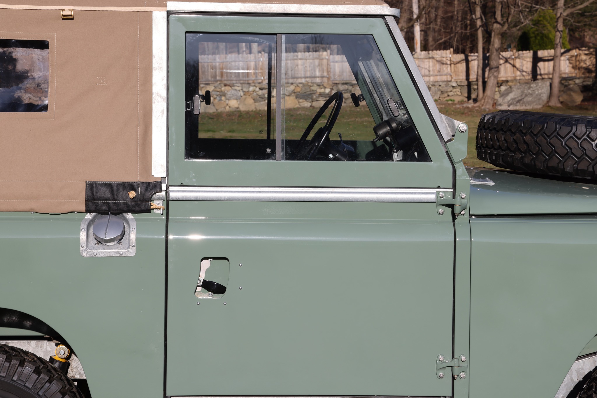 1962 Land Rover Series IIA Pastel Green Restored 10