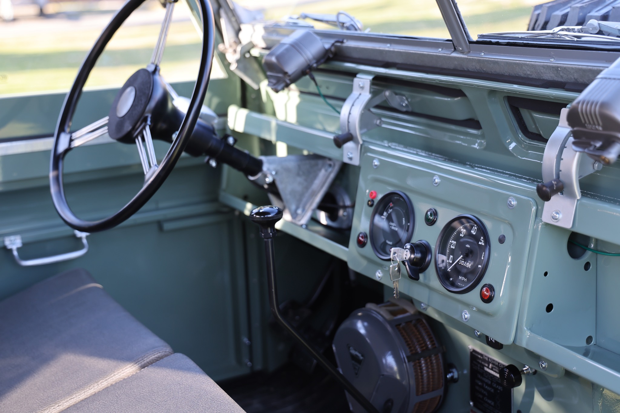 1962 Land Rover Series IIA Pastel Green Restored 15