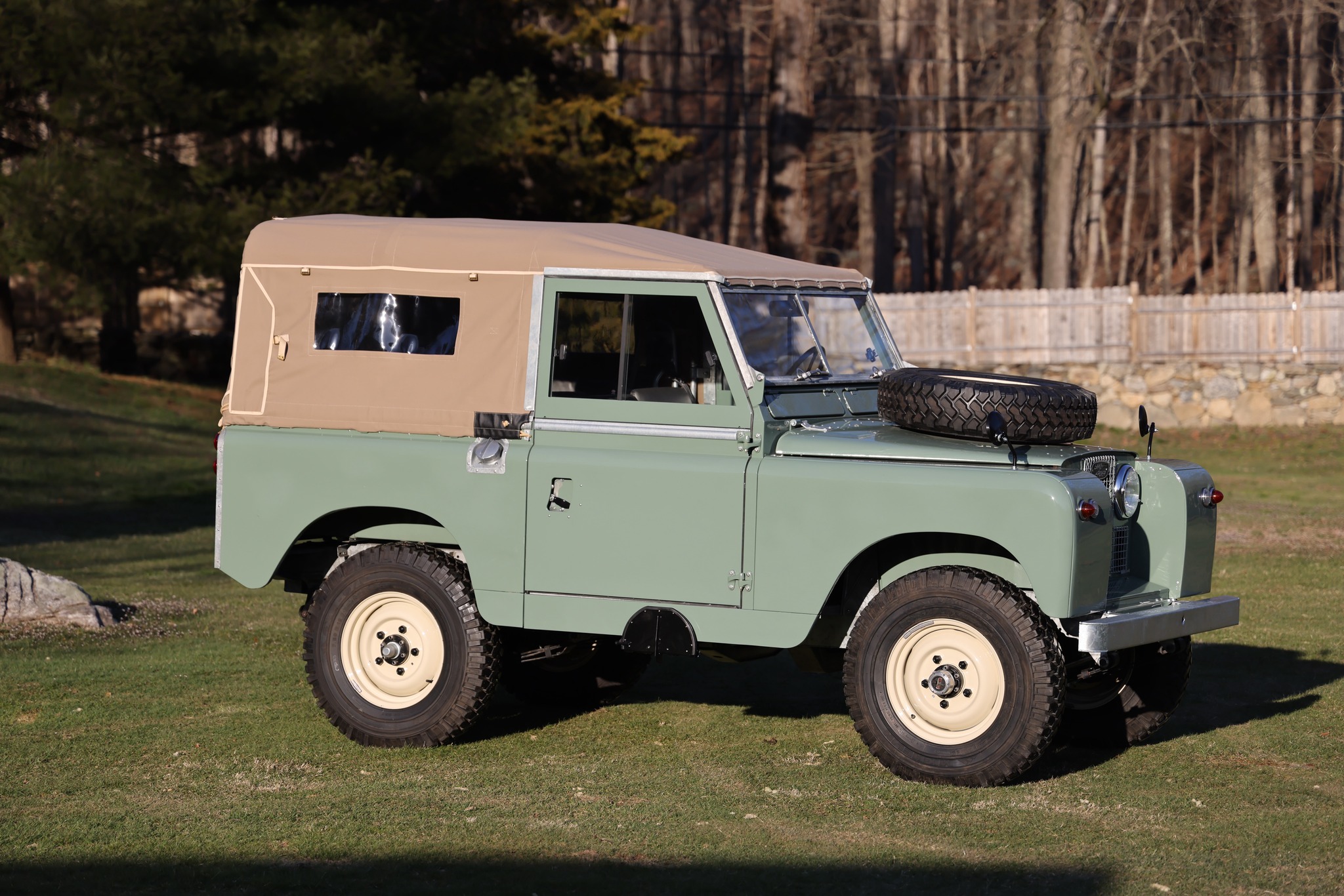 1962 Land Rover Series IIA Pastel Green Restored 2