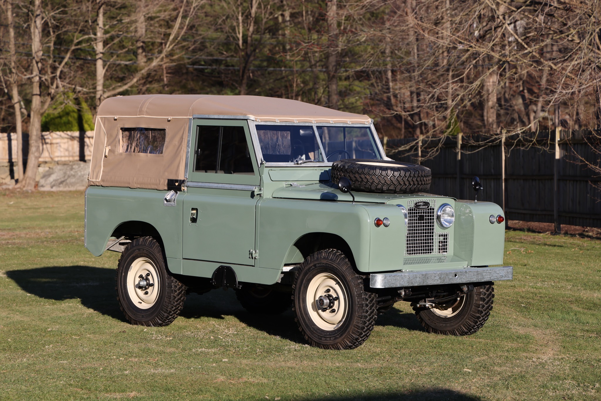 1962 Land Rover Series IIA Pastel Green Restored 3