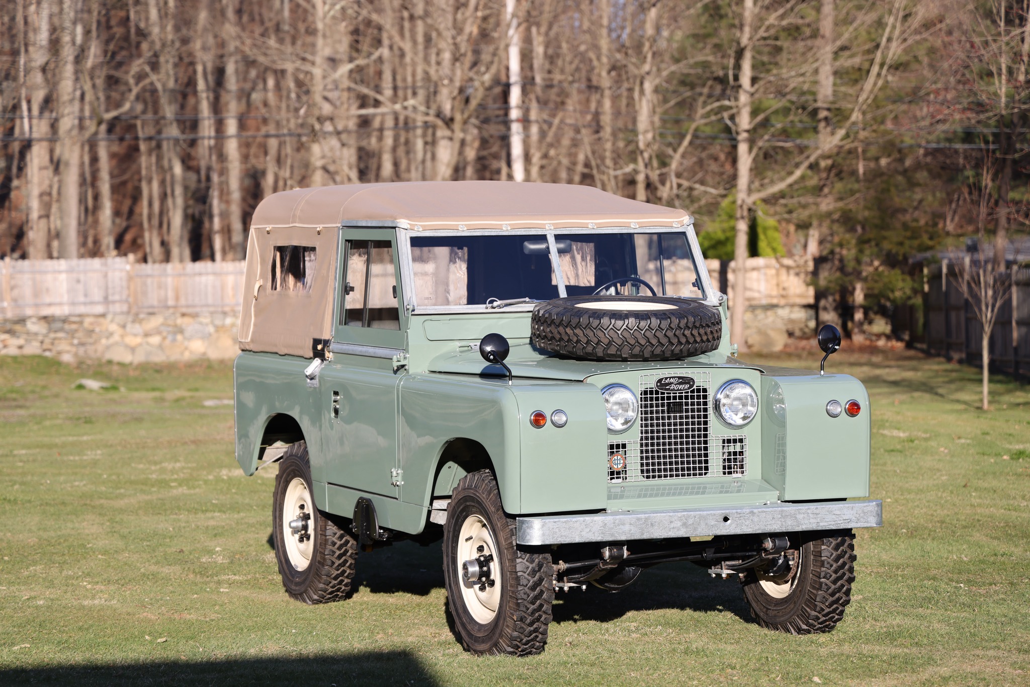 1962 Land Rover Series IIA Pastel Green Restored 4