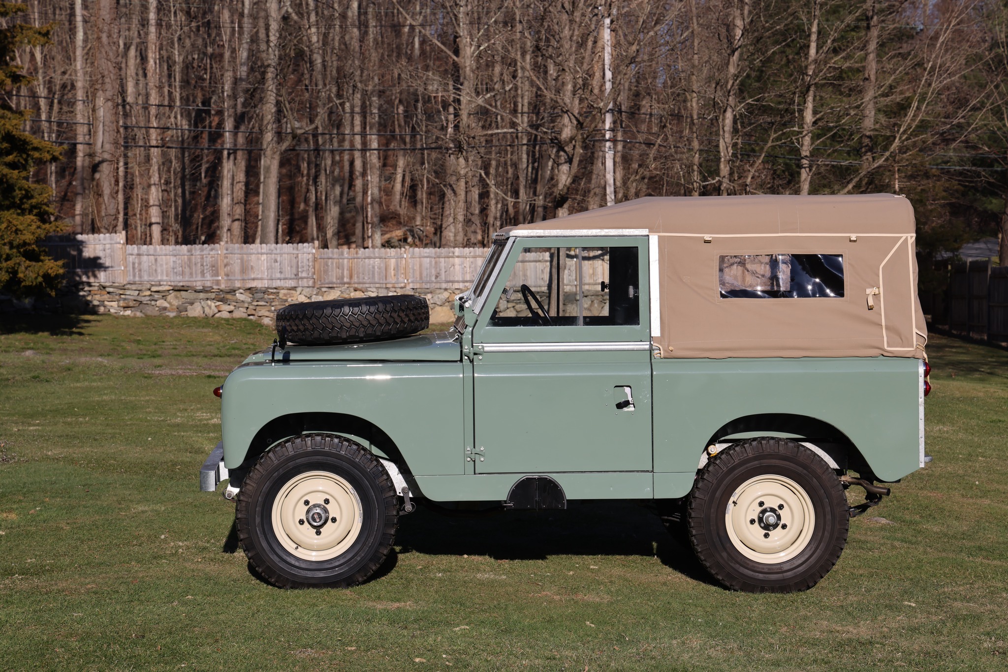 1962 Land Rover Series IIA Pastel Green Restored 6