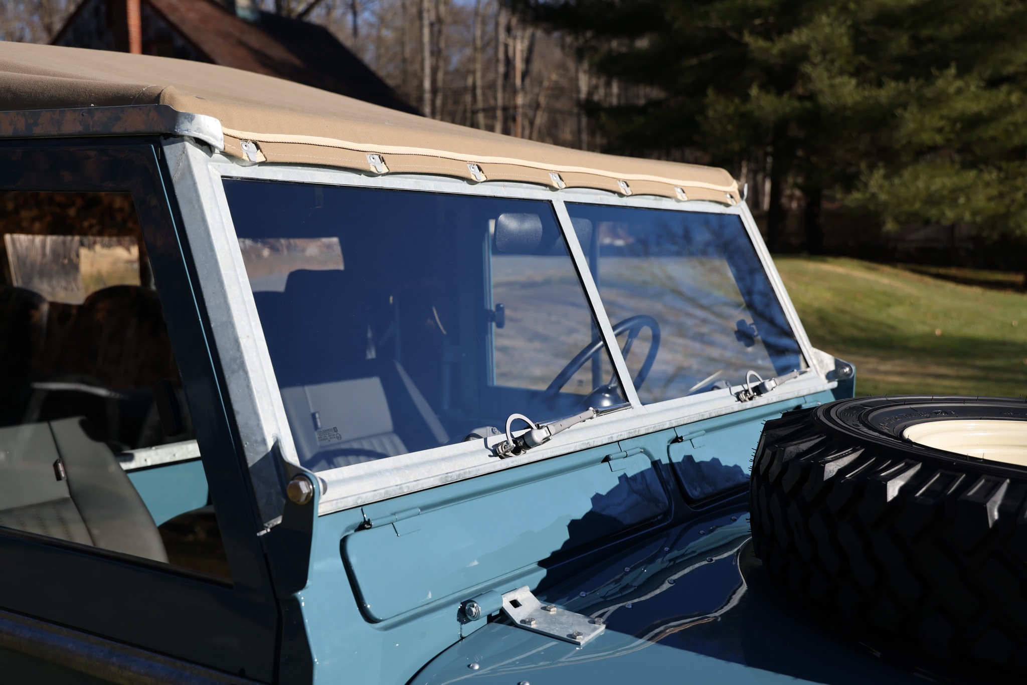 1965 Land Rover Series IIA Marine Blue 109 Inch Photo 22