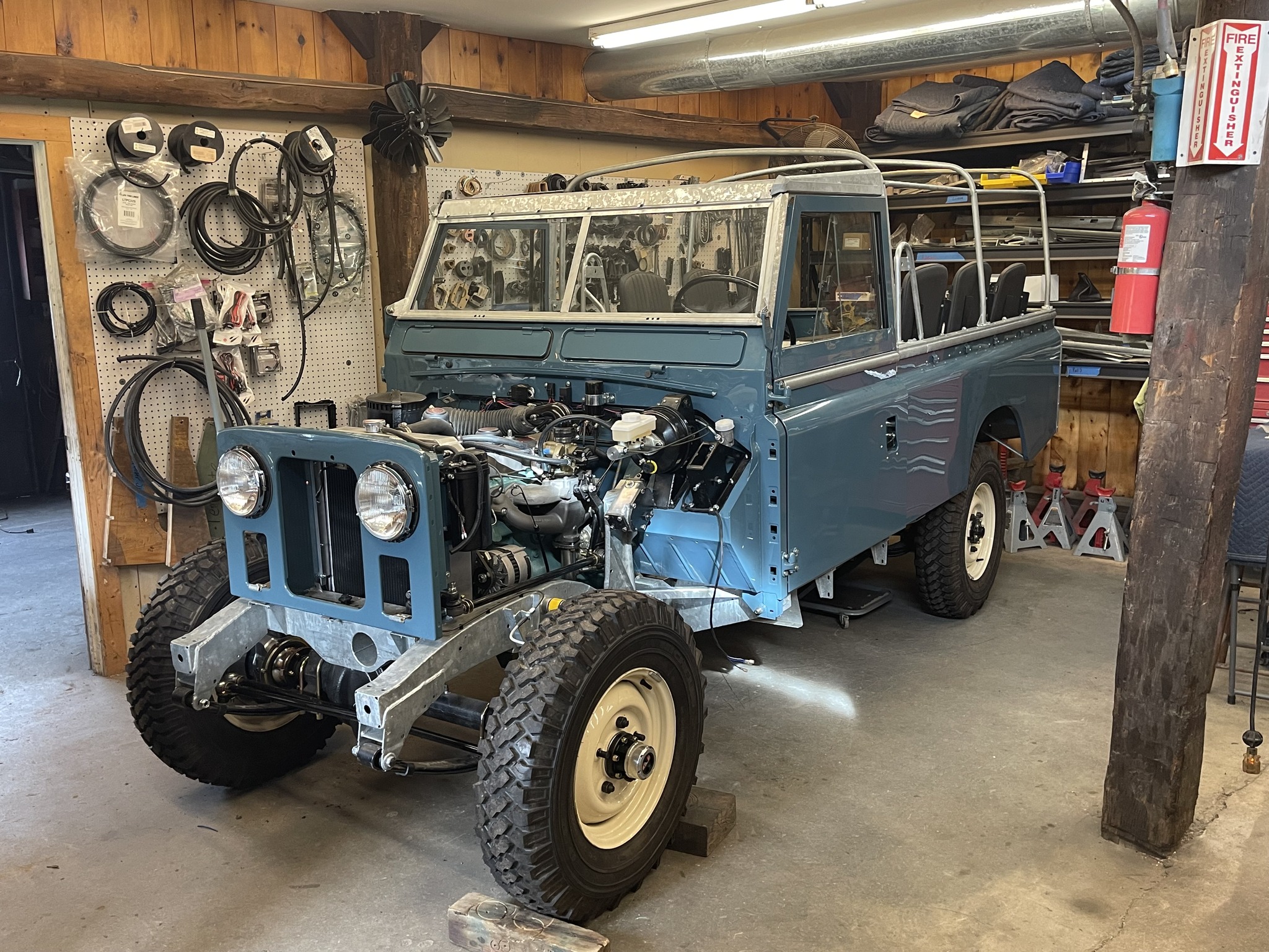 1965 Land Rover Series IIA Marine Blue 109 Inch Photo 24