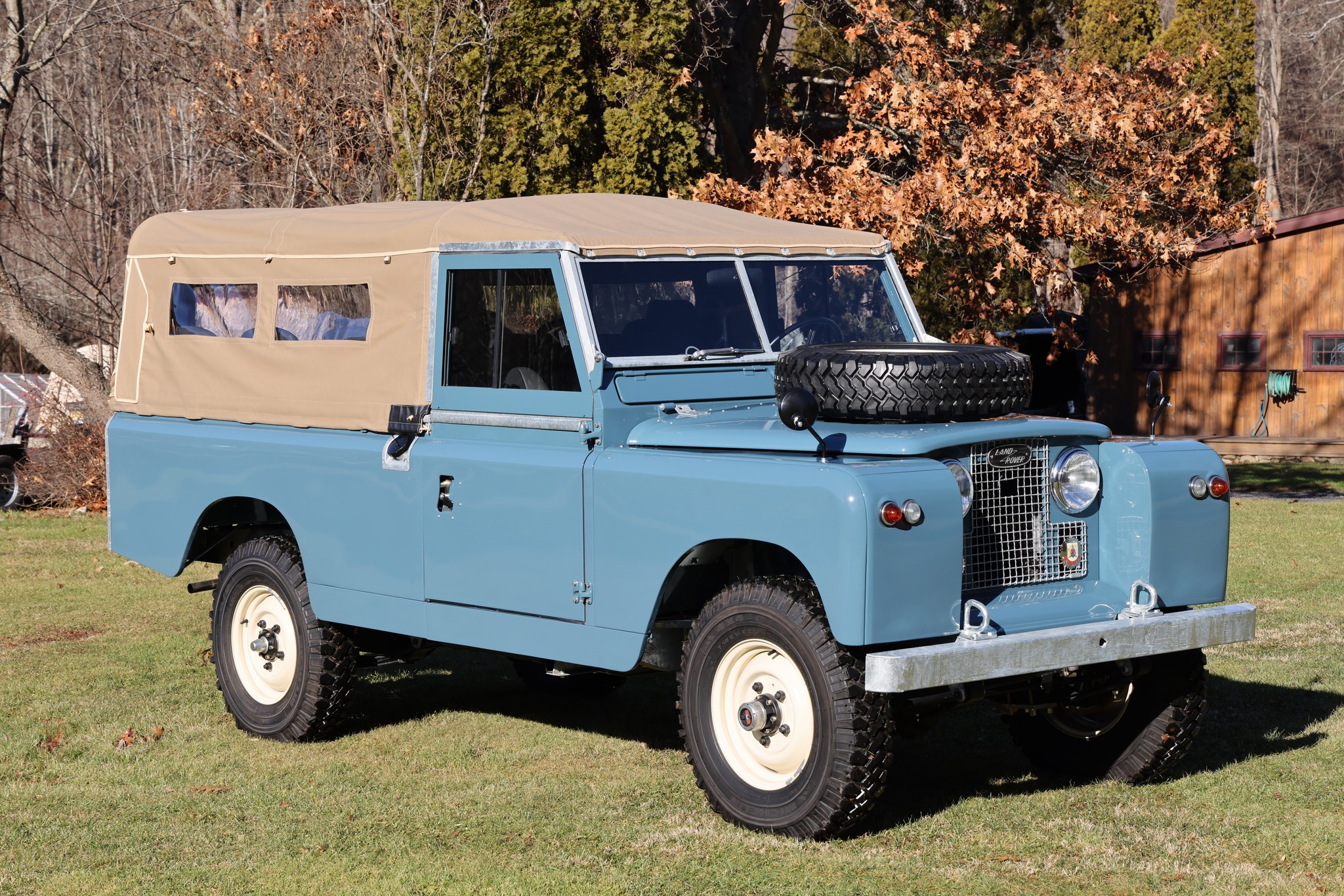 1965 Land Rover Series IIA Marine Blue 109 Inch Photo 3