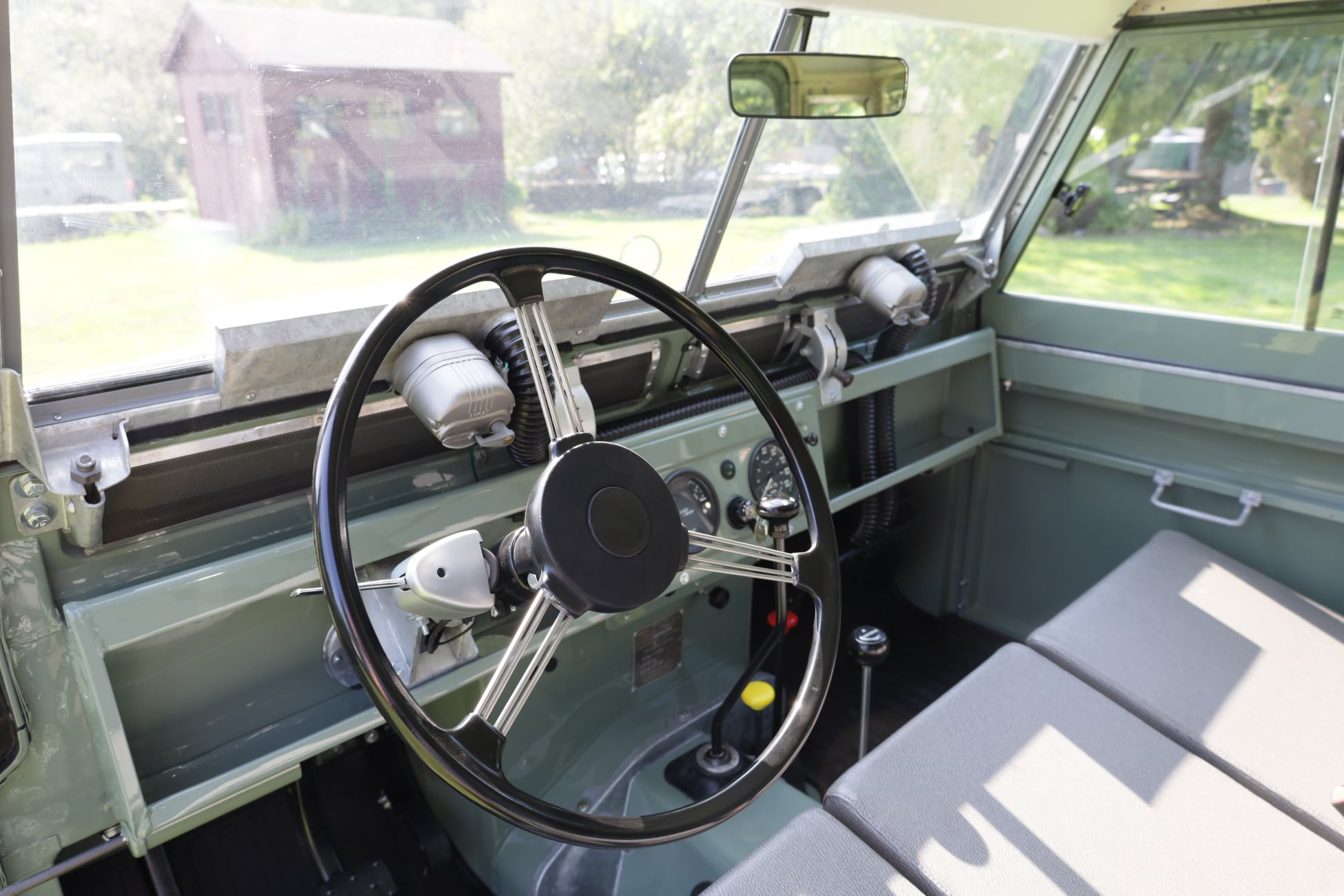 1965 Land Rover Series IIA Pastel Green Restored 12
