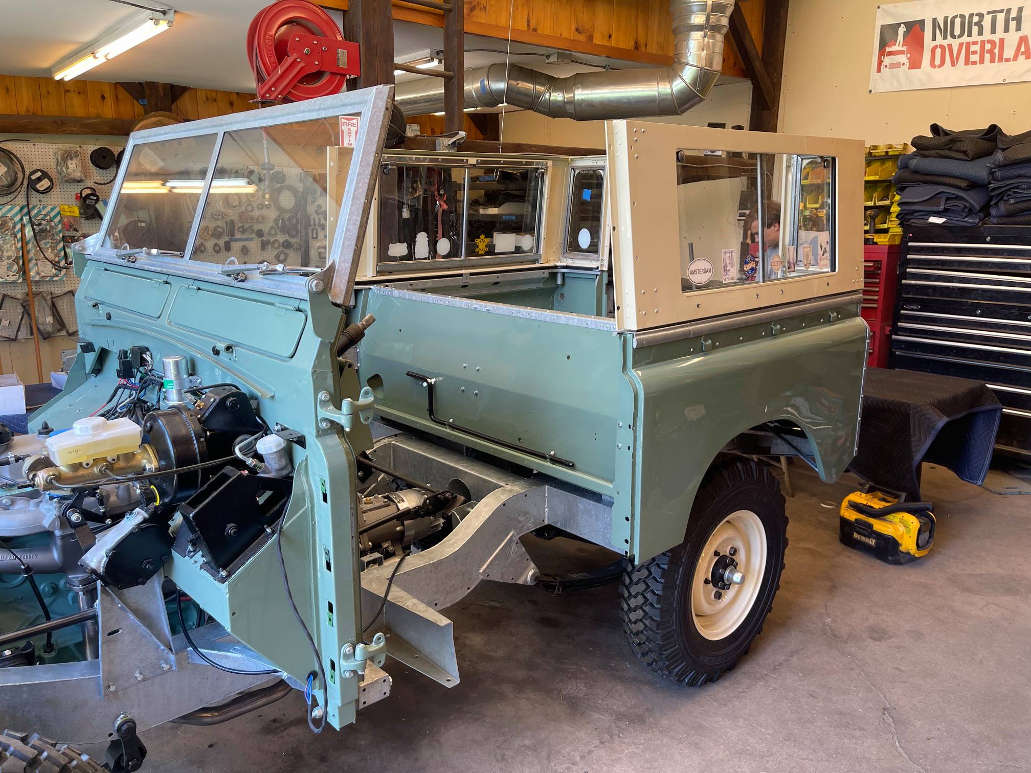 1965 Land Rover Series IIA Pastel Green Restored 15