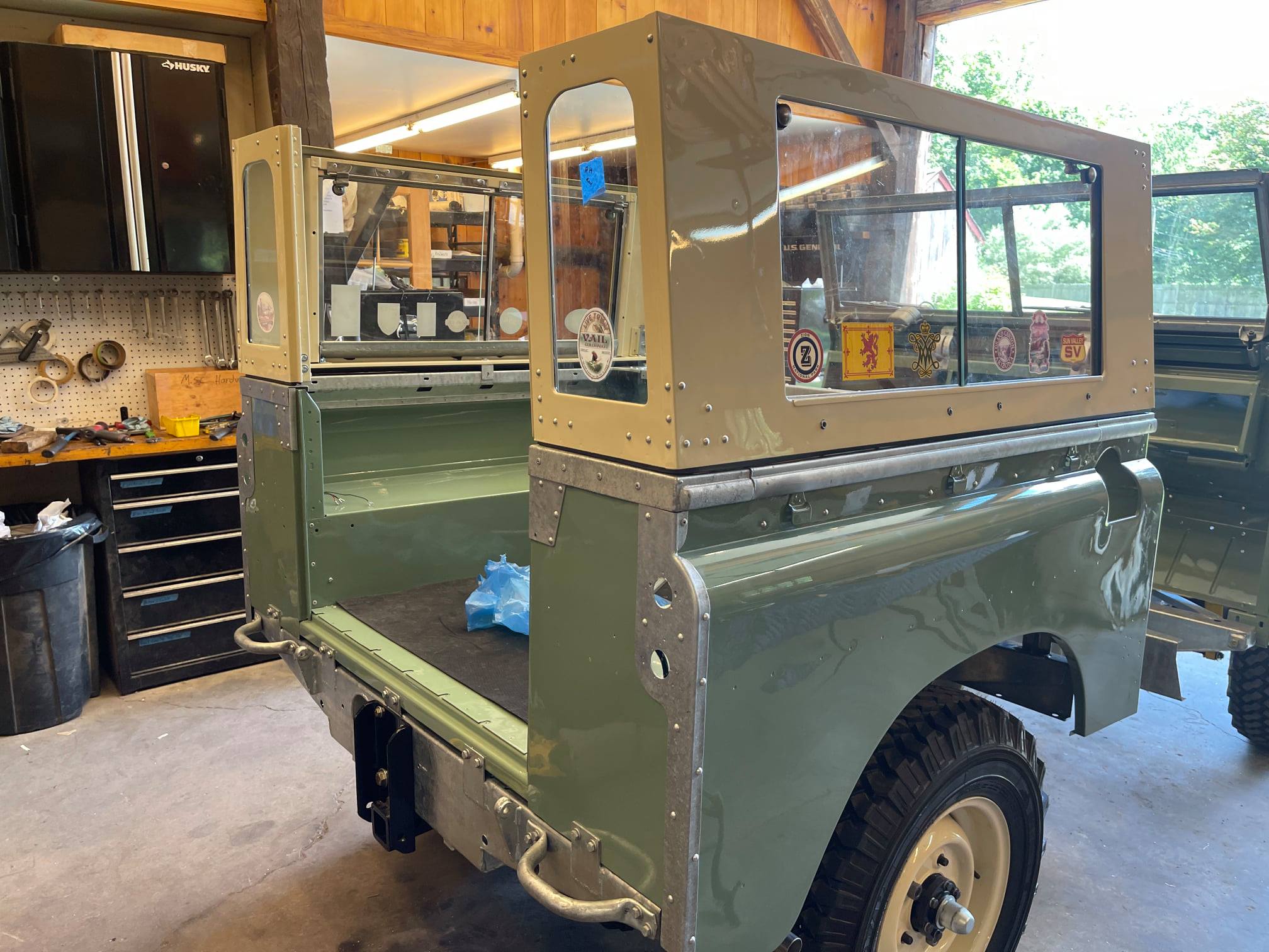 1965 Land Rover Series IIA Pastel Green Restored 17