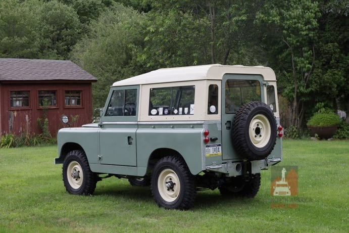 1965 Land Rover Series IIA Pastel Green Restored 2