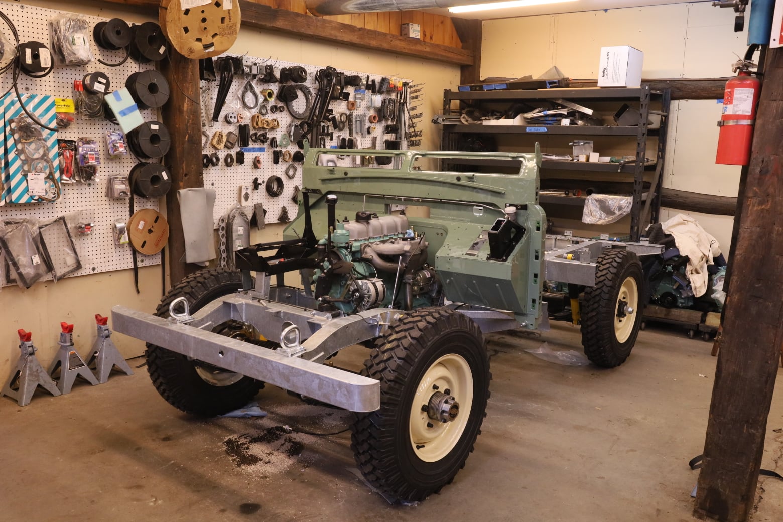 1965 Land Rover Series IIA Pastel Green Restored 20