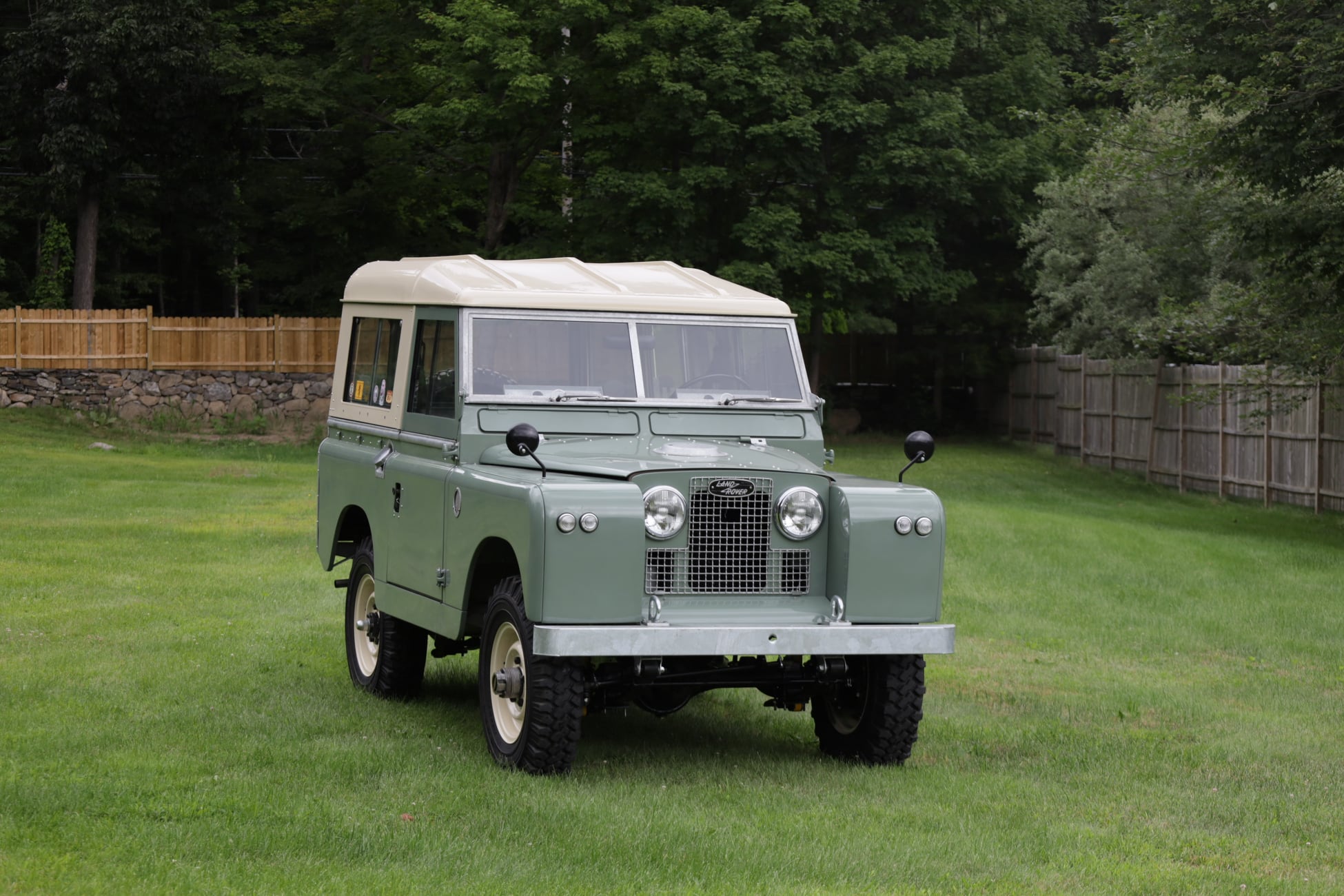 1965 Land Rover Series IIA Pastel Green Restored 5