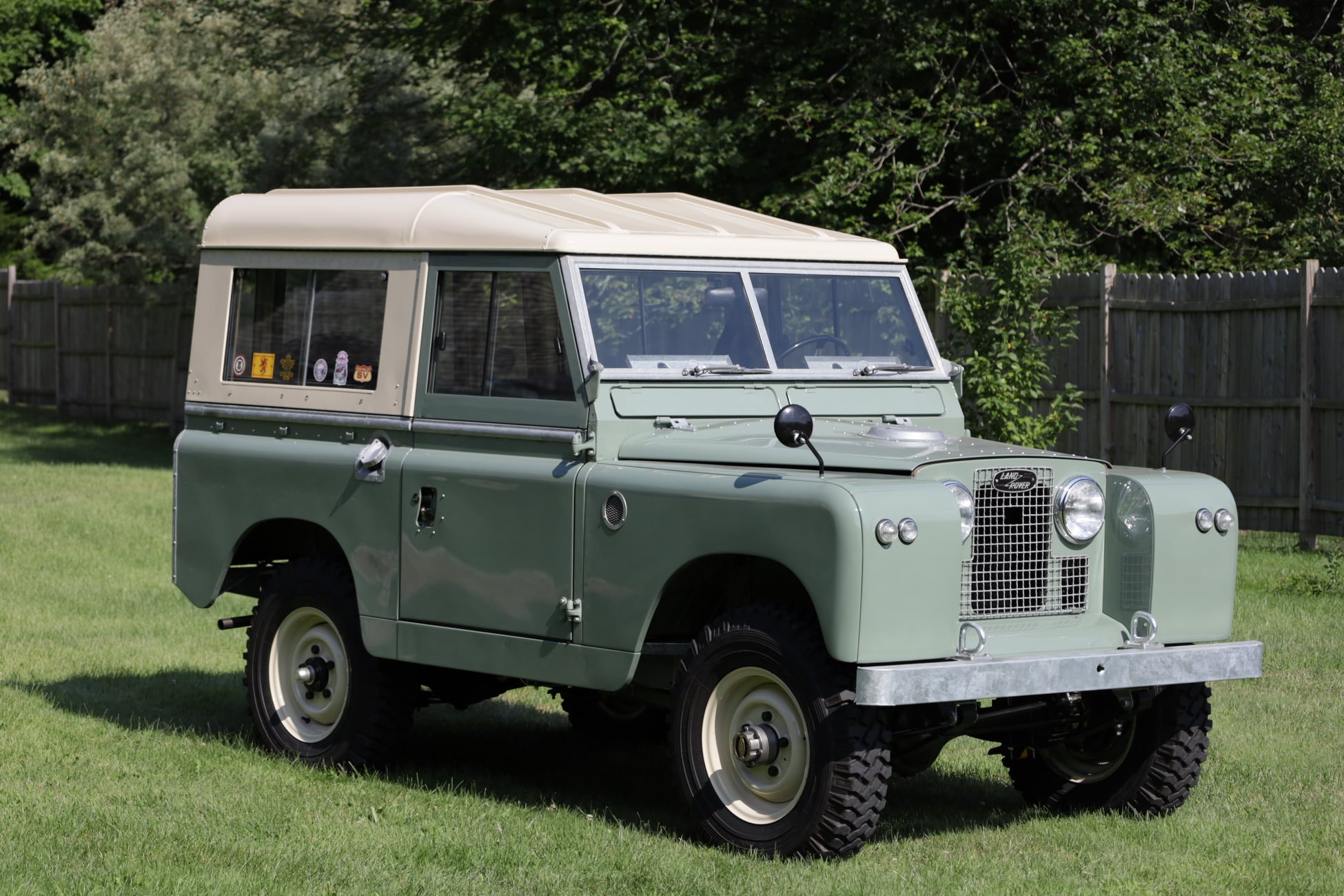 1965 Land Rover Series IIA Pastel Green Restored 8
