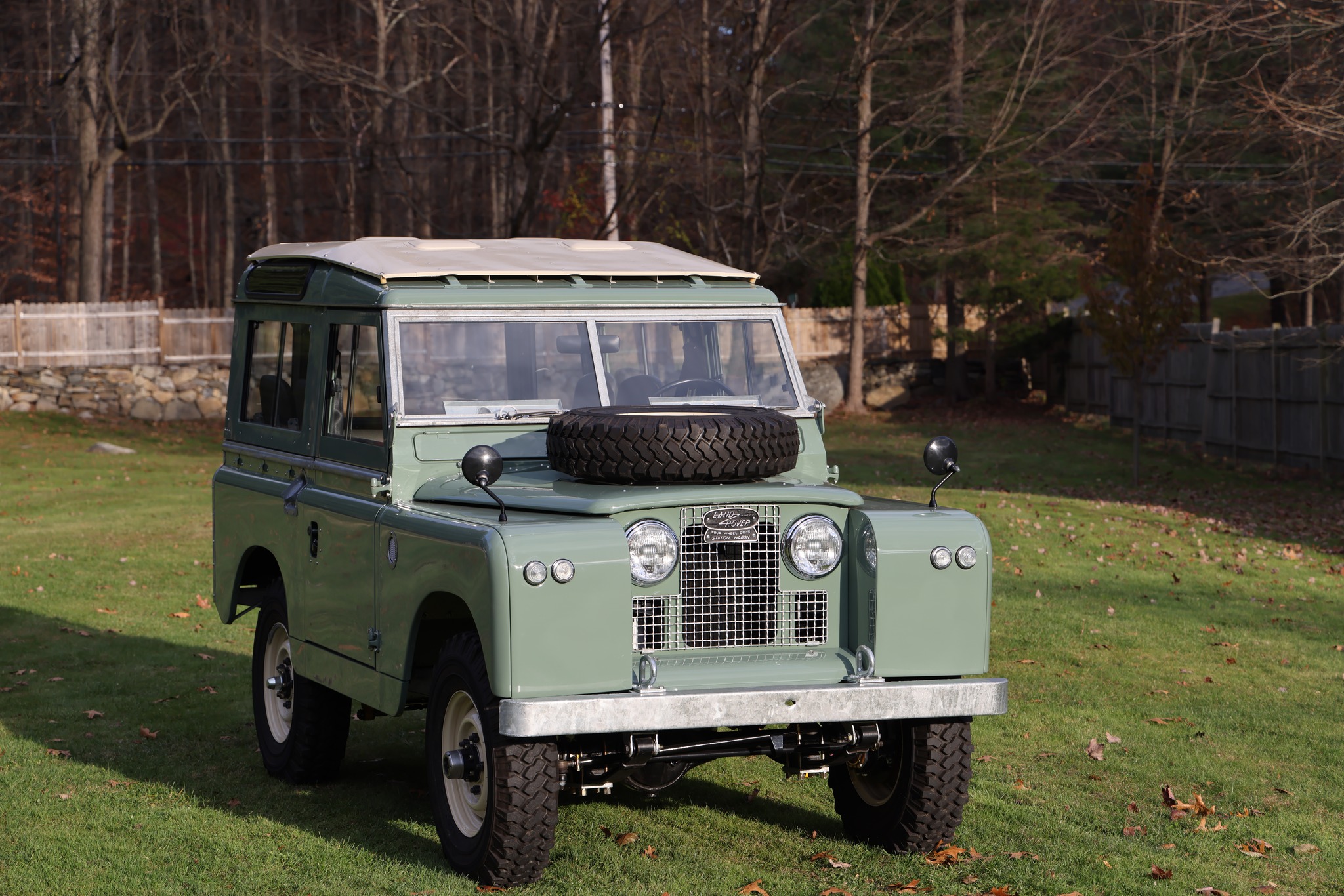 1965 Land Rover Series IIA Pastel Green Restored 1