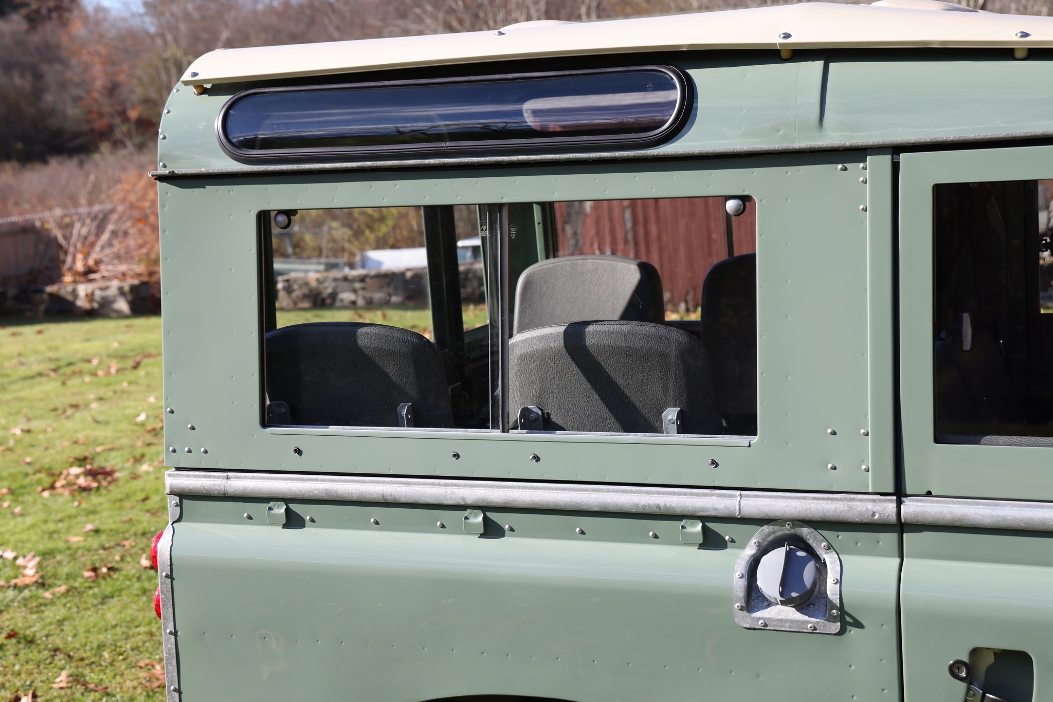 1965 Land Rover Series IIA Pastel Green Restored 12