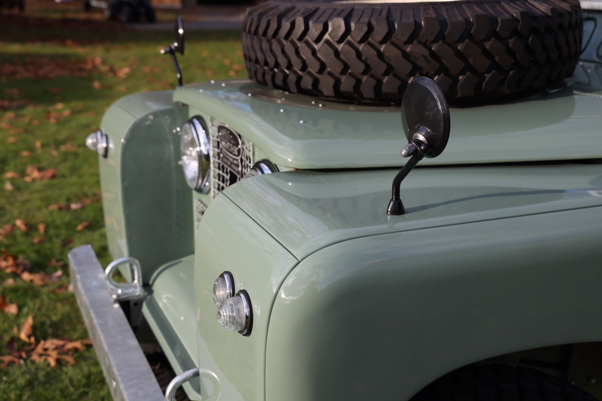 1965 Land Rover Series IIA Pastel Green Restored 13