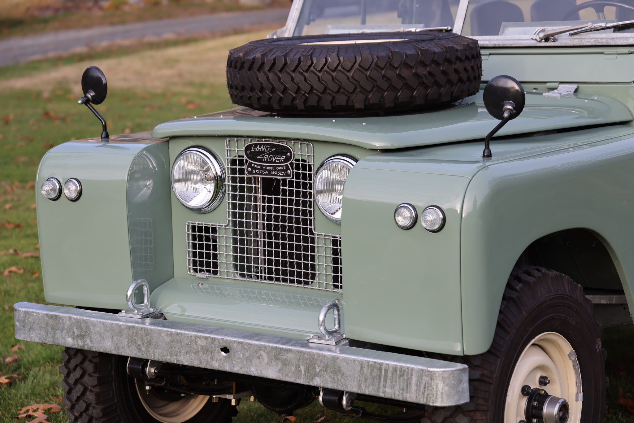 1965 Land Rover Series IIA Pastel Green Restored 15