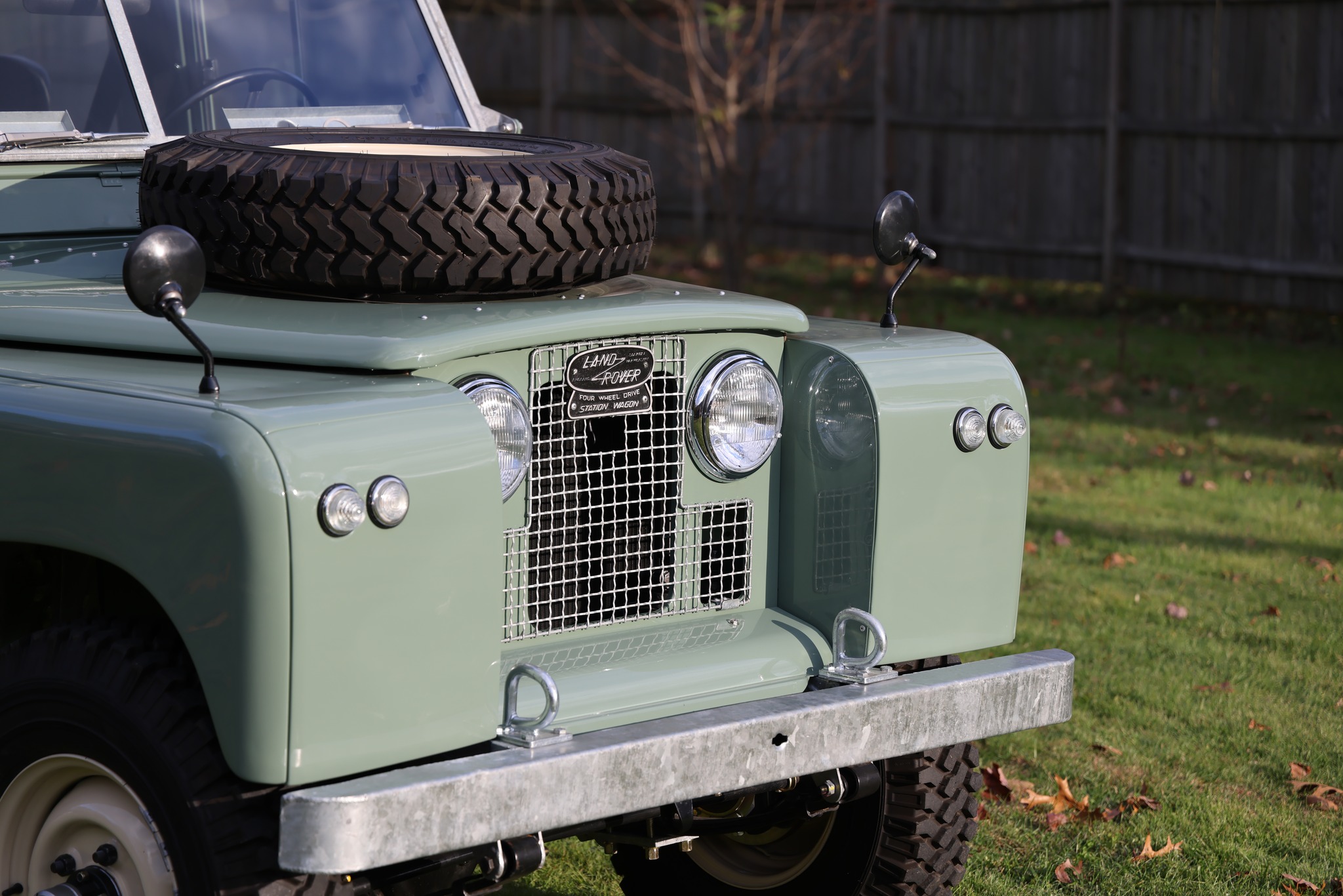 1965 Land Rover Series IIA Pastel Green Restored 16