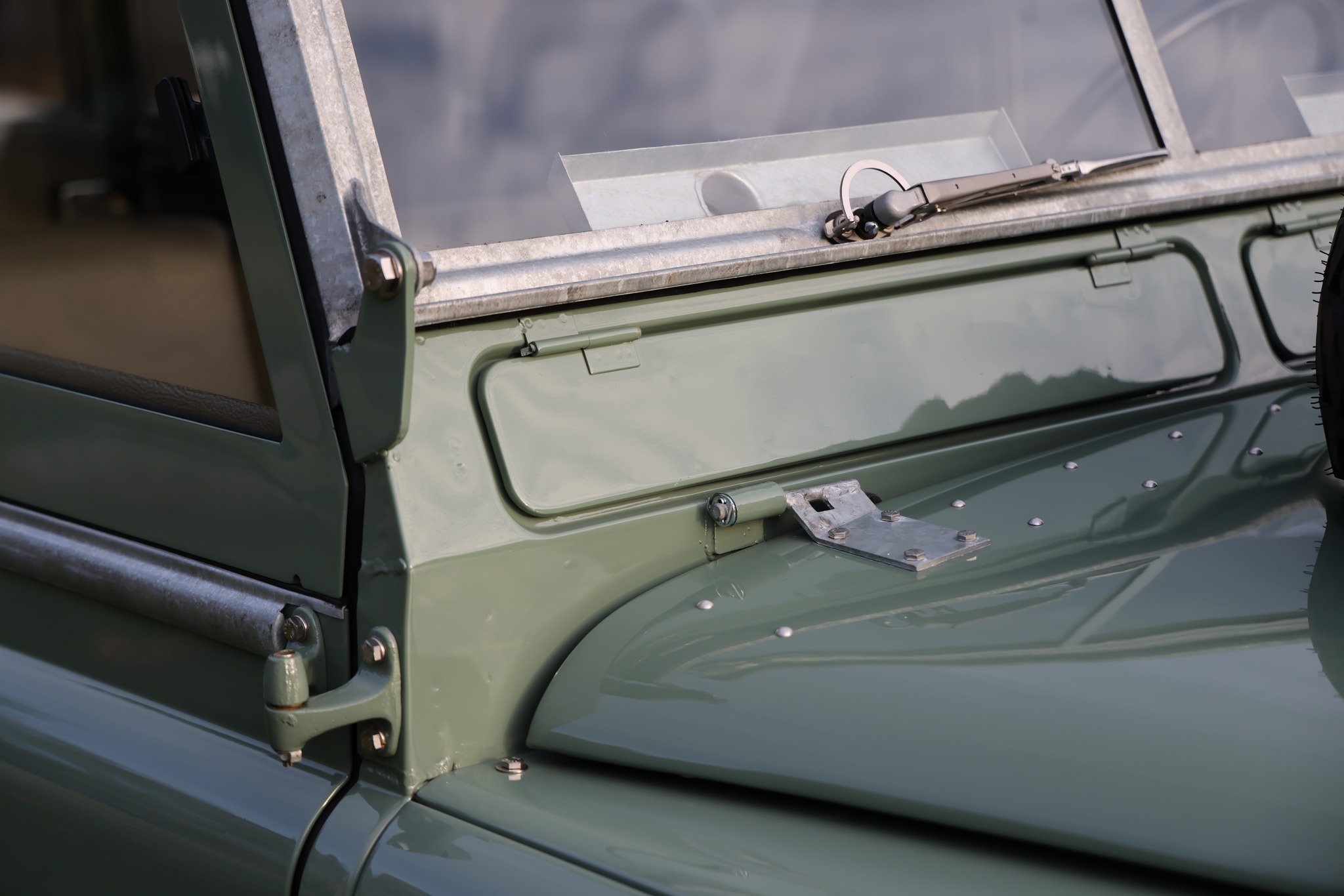 1965 Land Rover Series IIA Pastel Green Restored 17