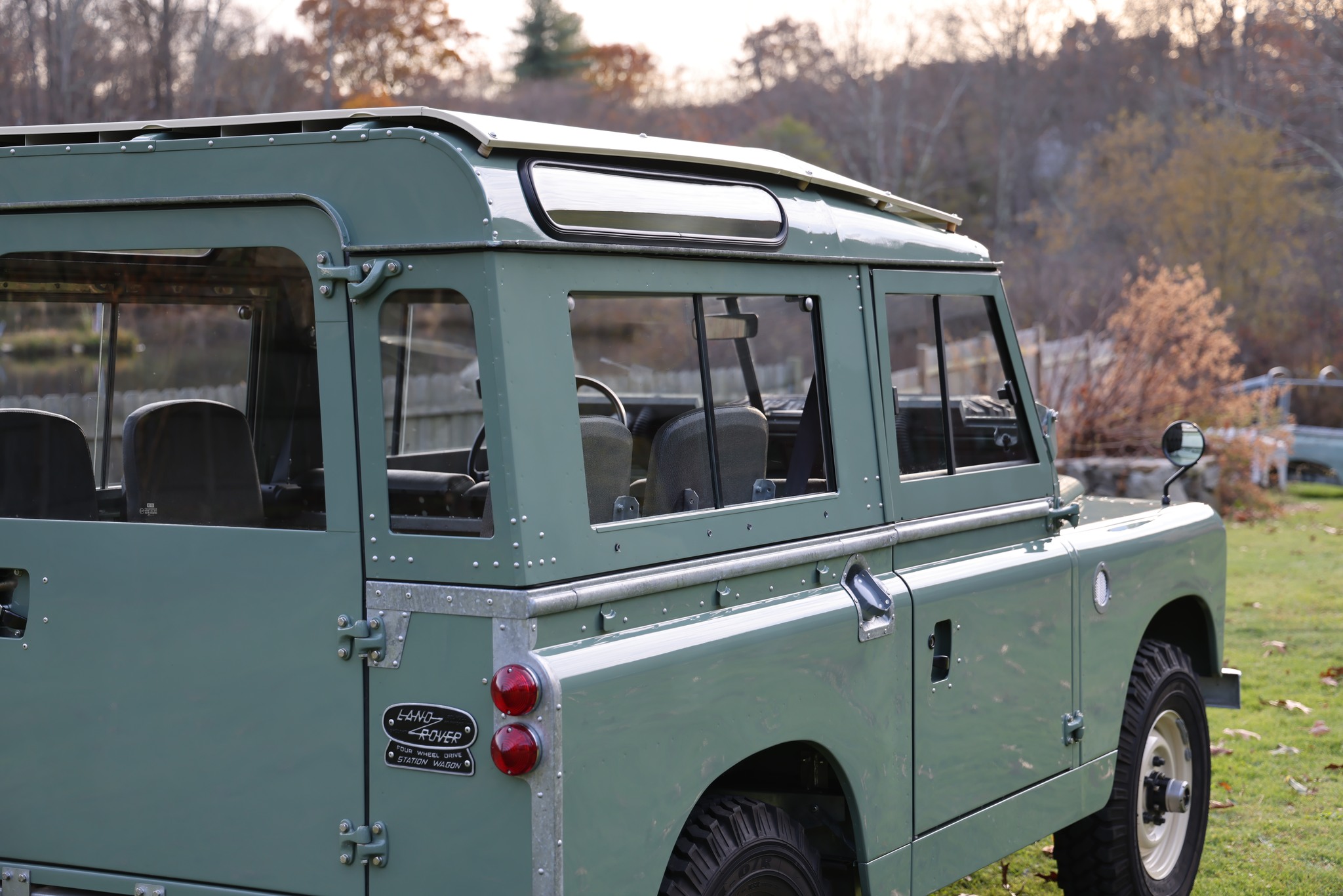 1965 Land Rover Series IIA Pastel Green Restored 27