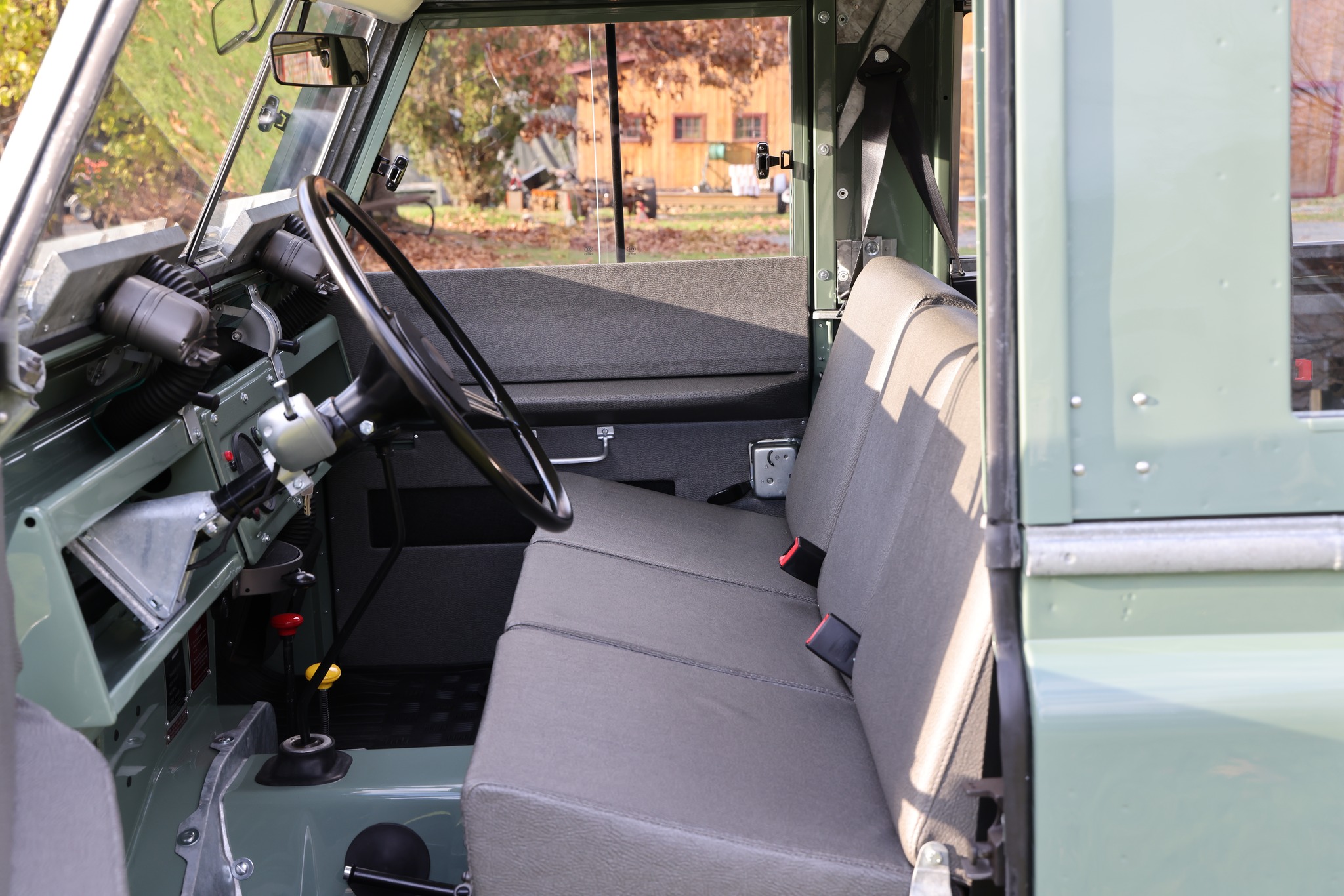 1965 Land Rover Series IIA Pastel Green Restored 28