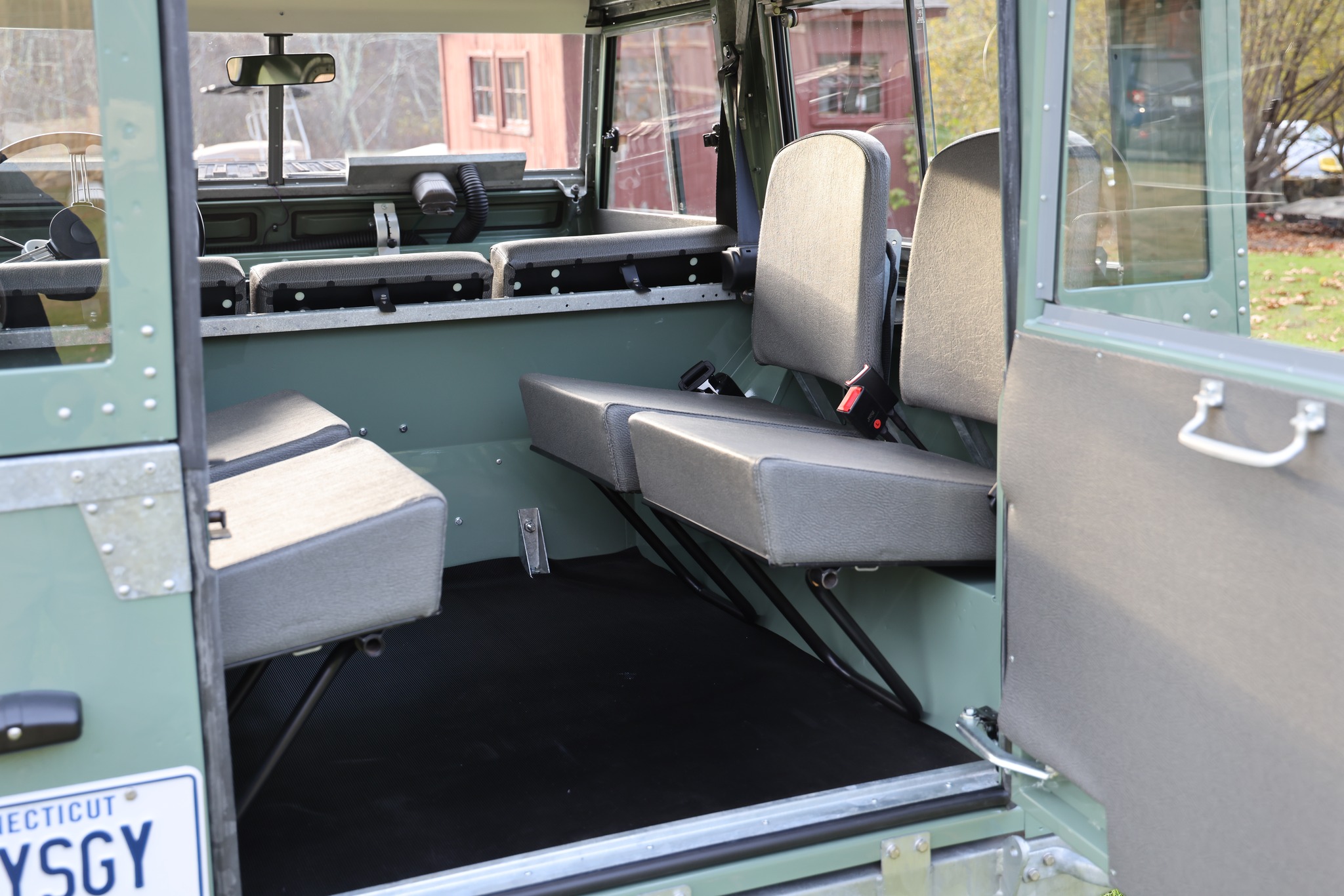 1965 Land Rover Series IIA Pastel Green Restored 32