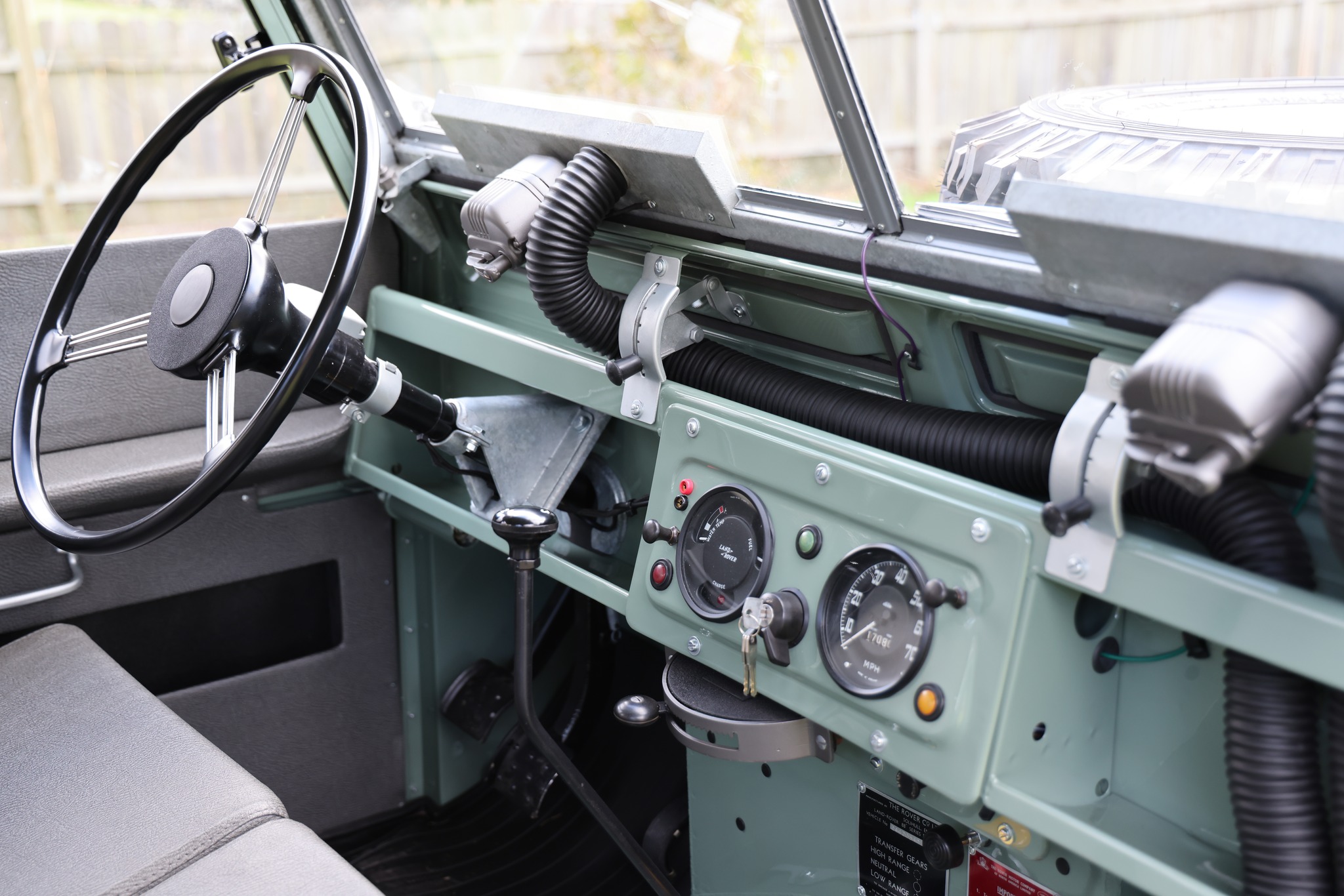 1965 Land Rover Series IIA Pastel Green Restored 34