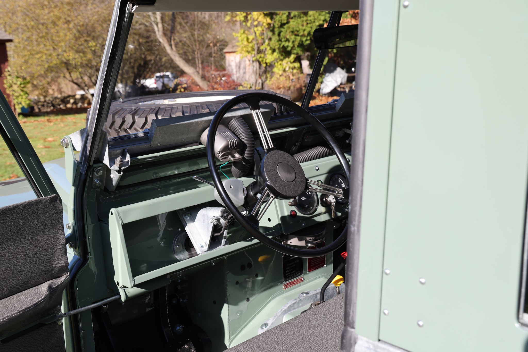 1965 Land Rover Series IIA Pastel Green Restored 37