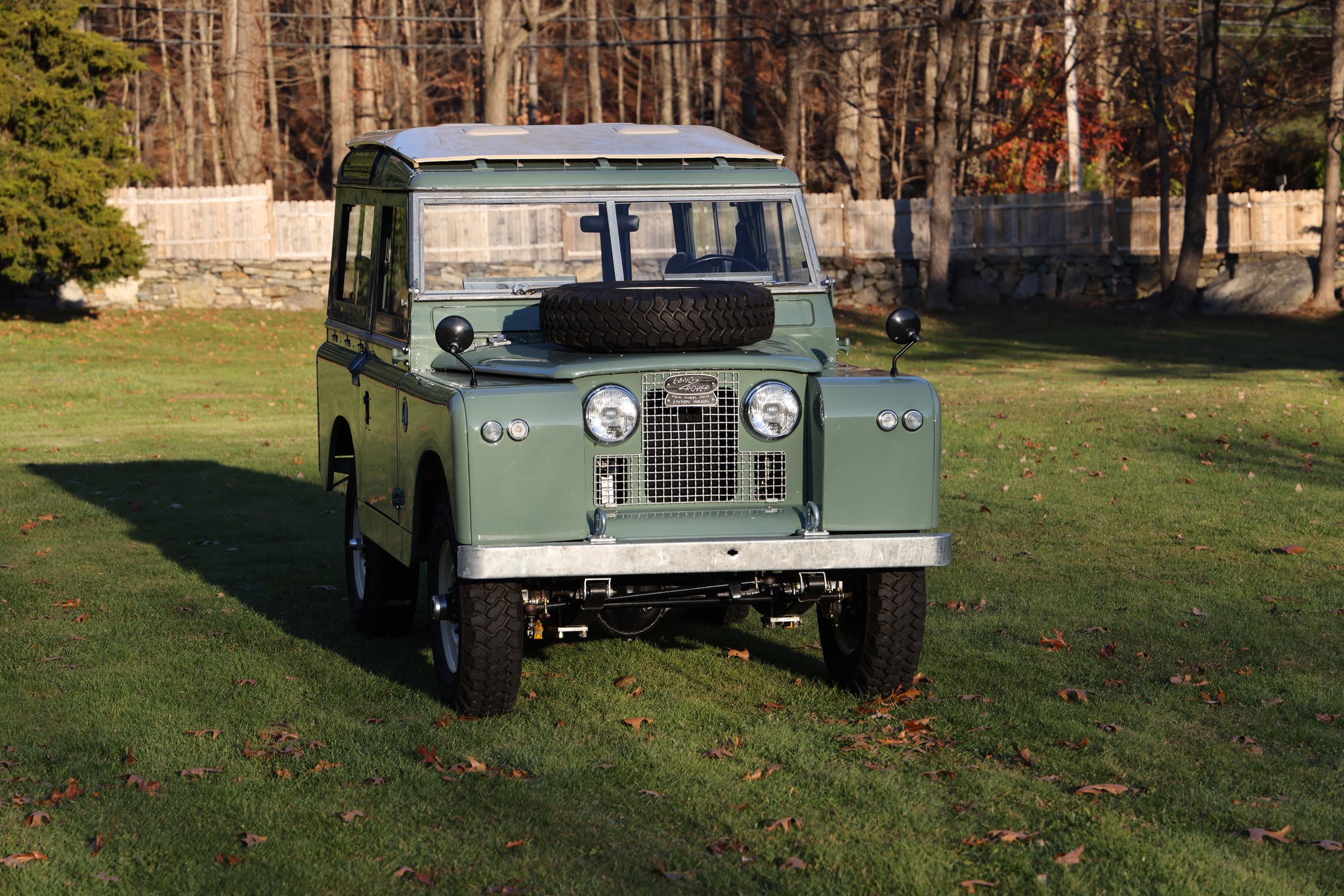 1965 Land Rover Series IIA Pastel Green Restored 4