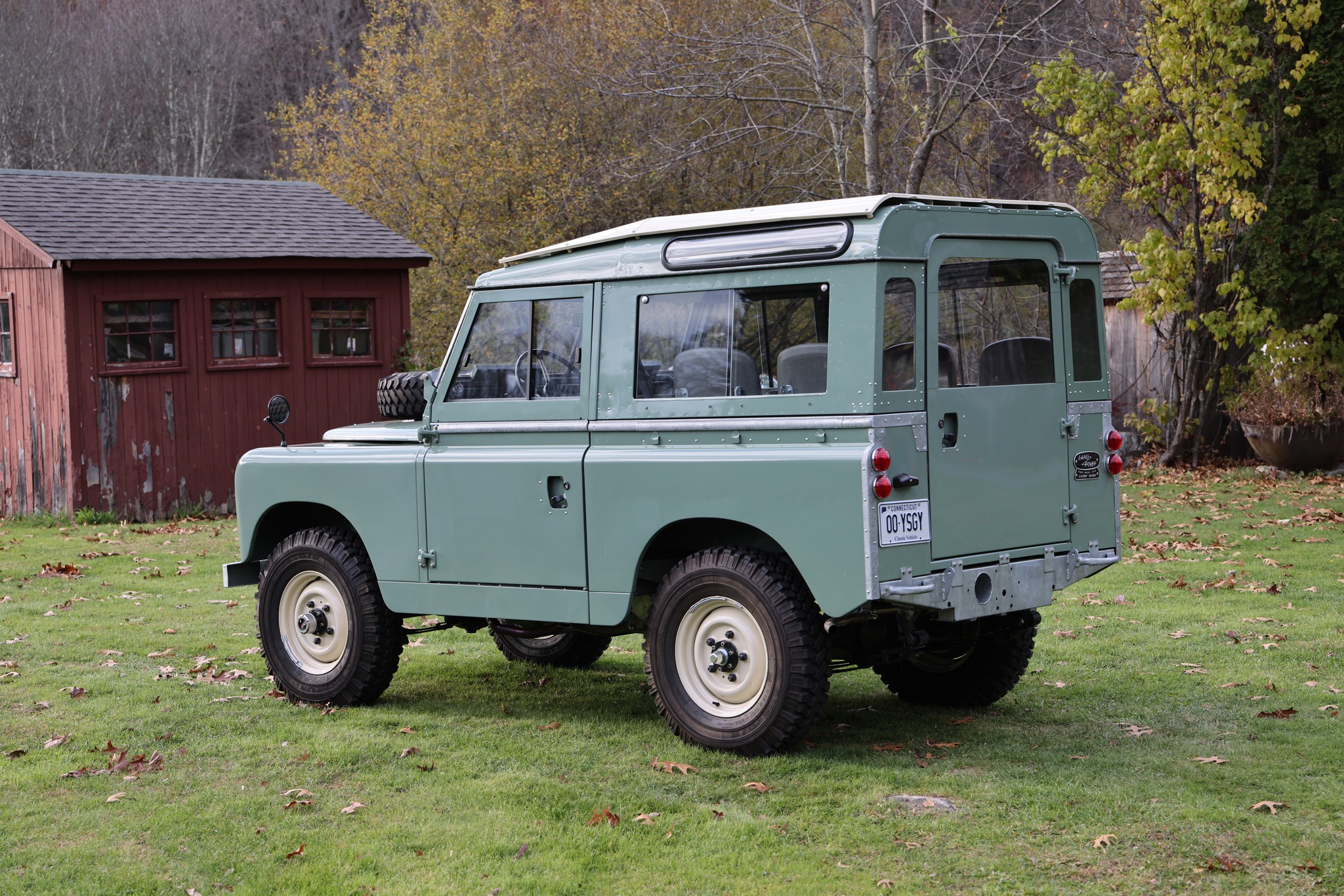 1965 Land Rover Series IIA Pastel Green Restored 6