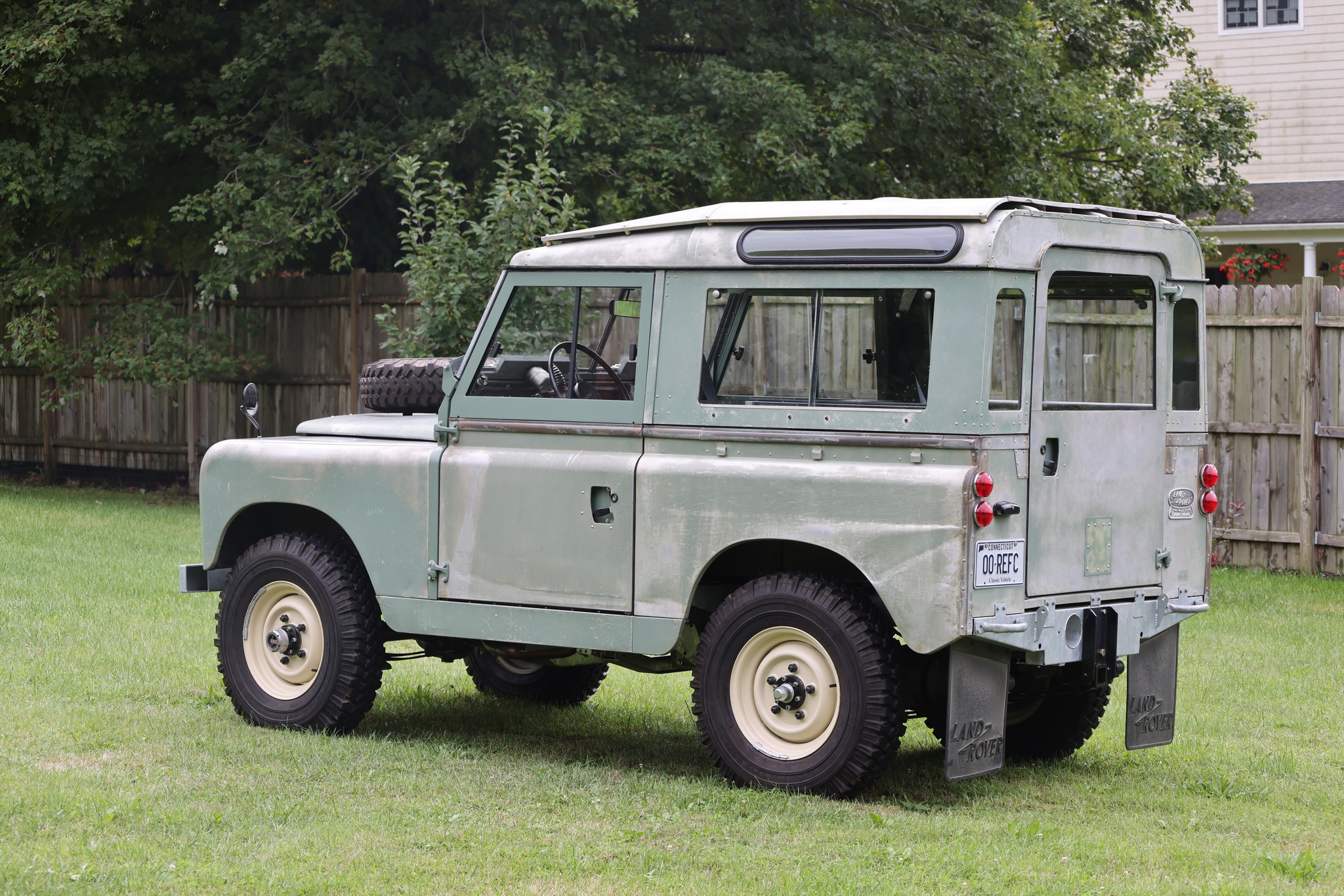 1965 Land Rover Series IIA Pastel Green Patina Restored 10