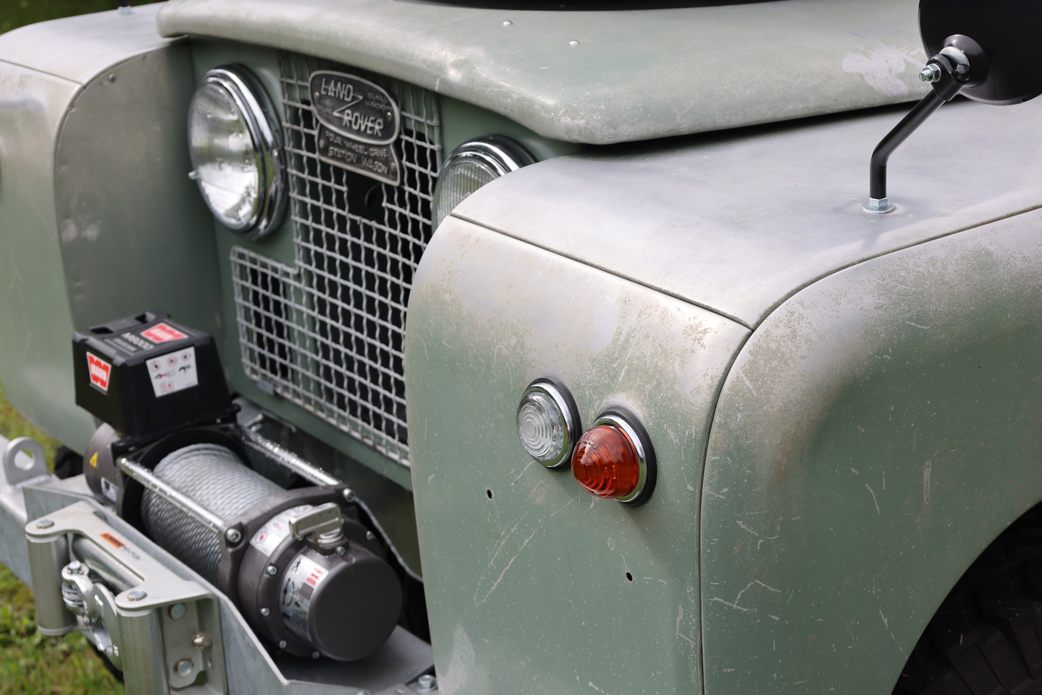 1965 Land Rover Series IIA Pastel Green Patina Restored 17