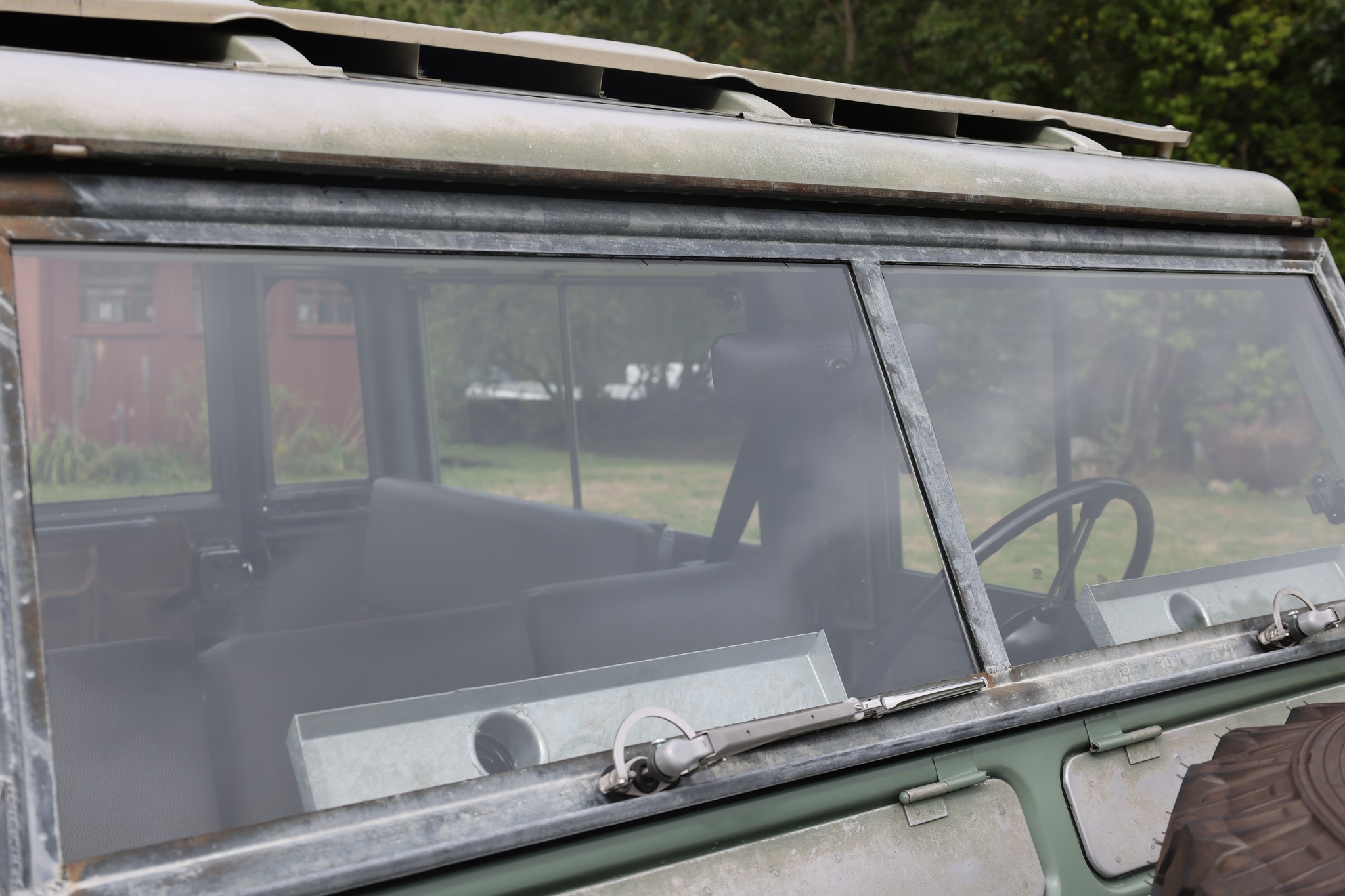 1965 Land Rover Series IIA Pastel Green Patina Restored 18