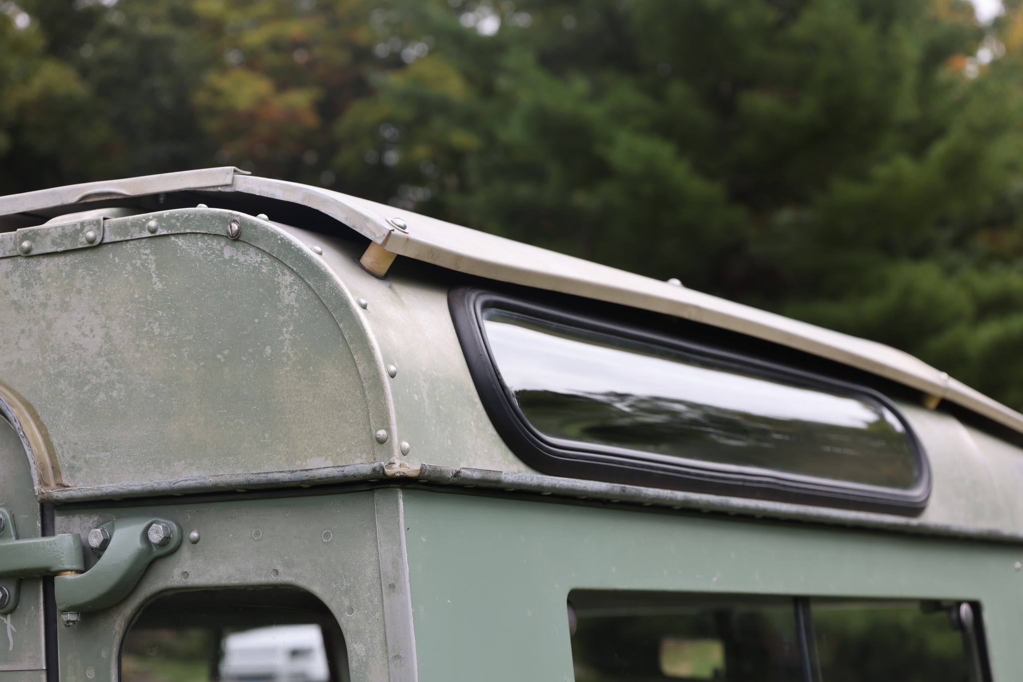 1965 Land Rover Series IIA Pastel Green Patina Restored 19