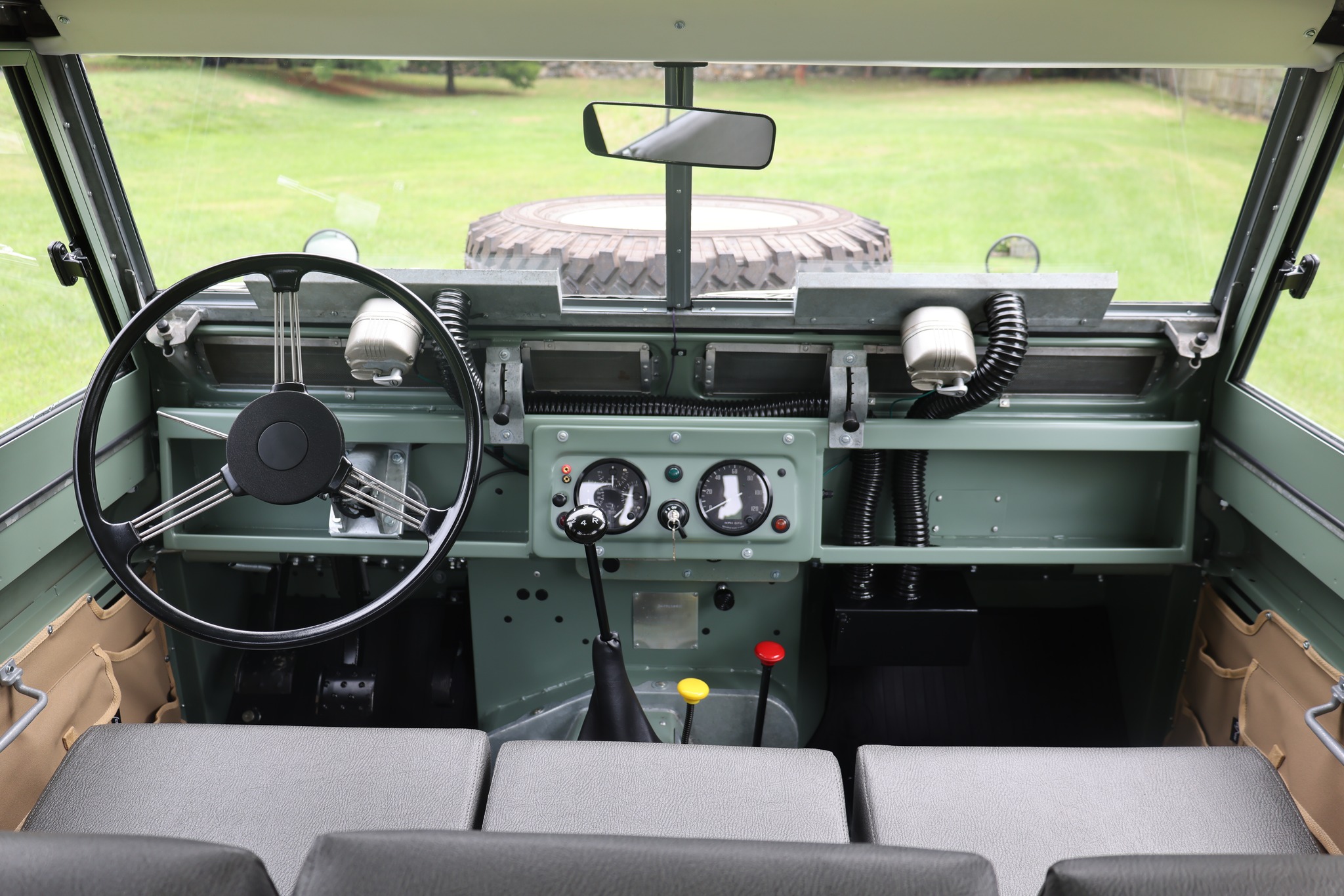 1965 Land Rover Series IIA Pastel Green Patina Restored 24