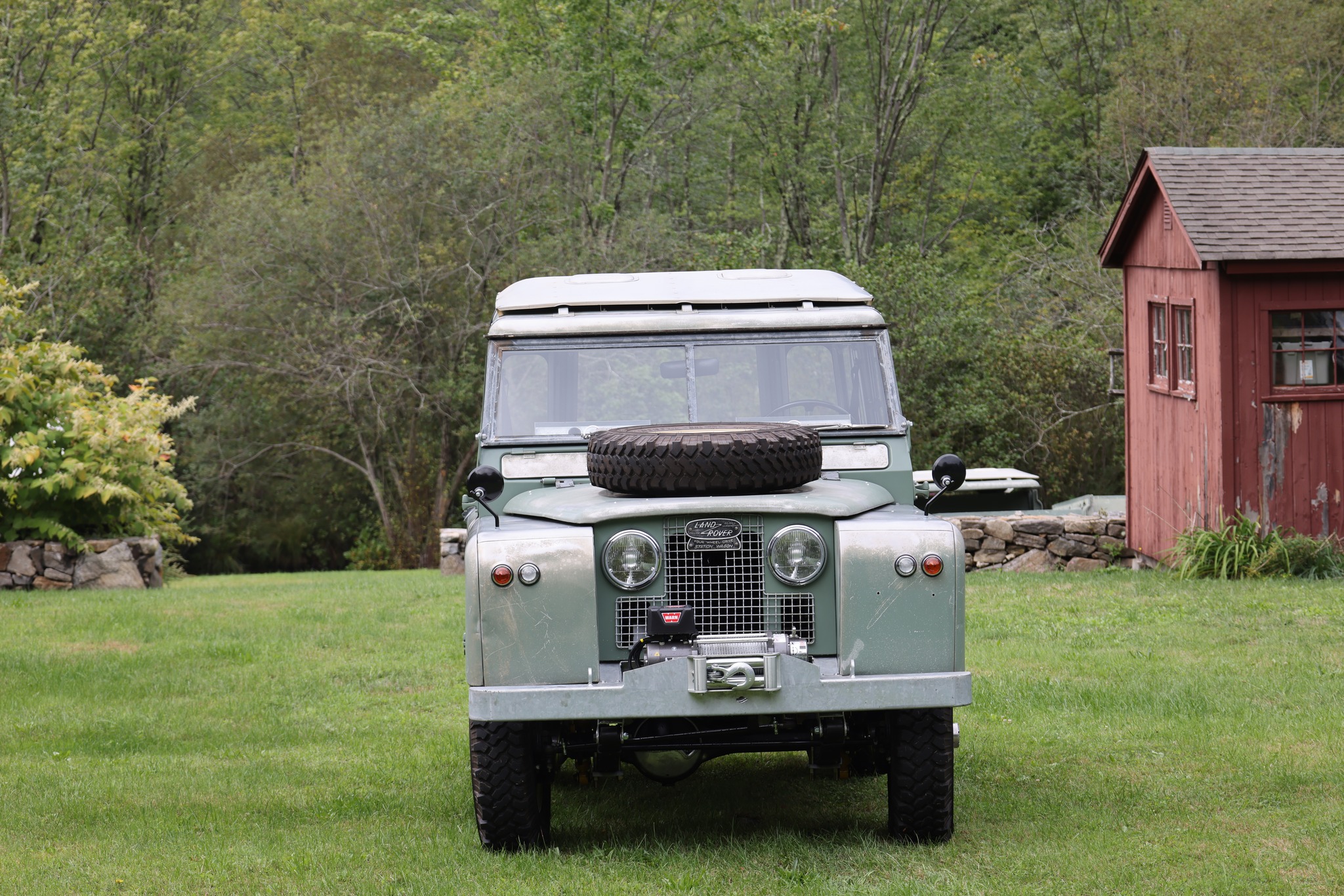 1965 Land Rover Series IIA Pastel Green Patina Restored 4