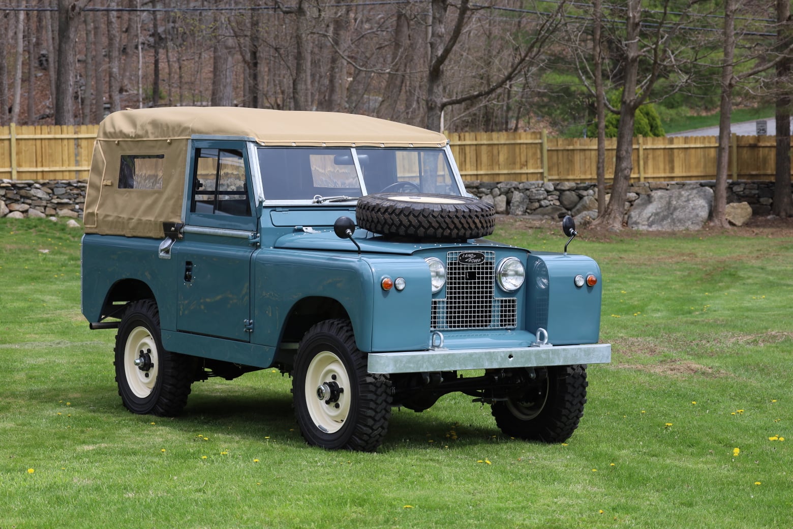 1966 Land Rover Series IIA Marine Blue Restored 1