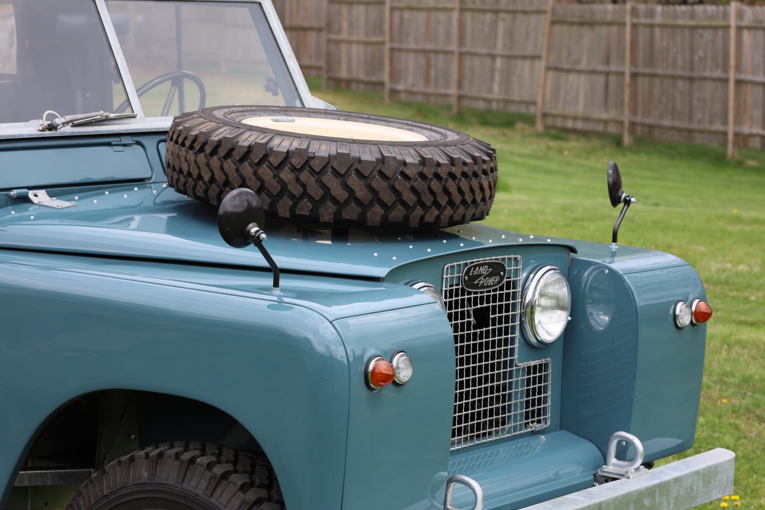 1966 Land Rover Series IIA Marine Blue Restored 11