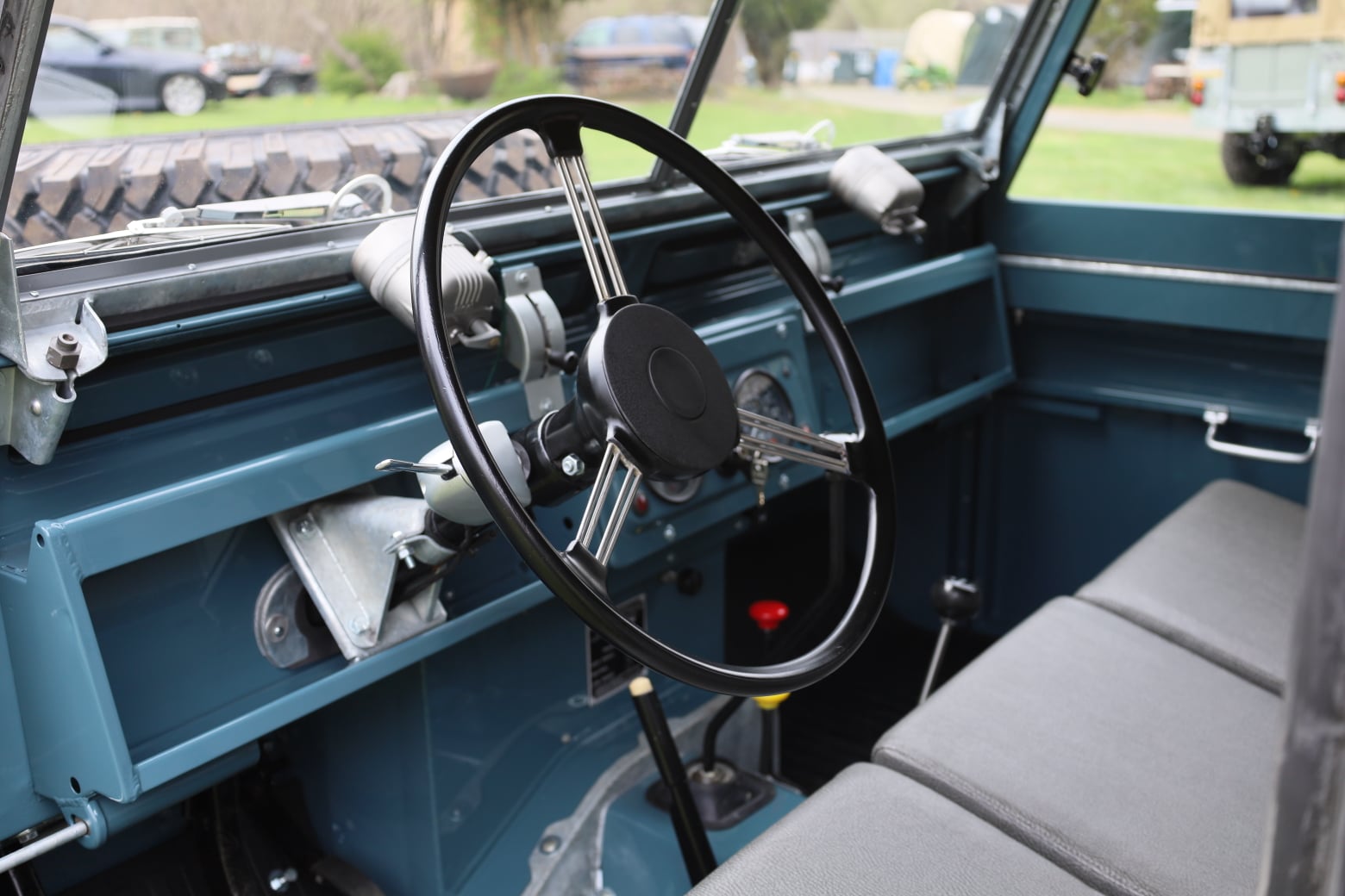 1966 Land Rover Series IIA Marine Blue Restored 20