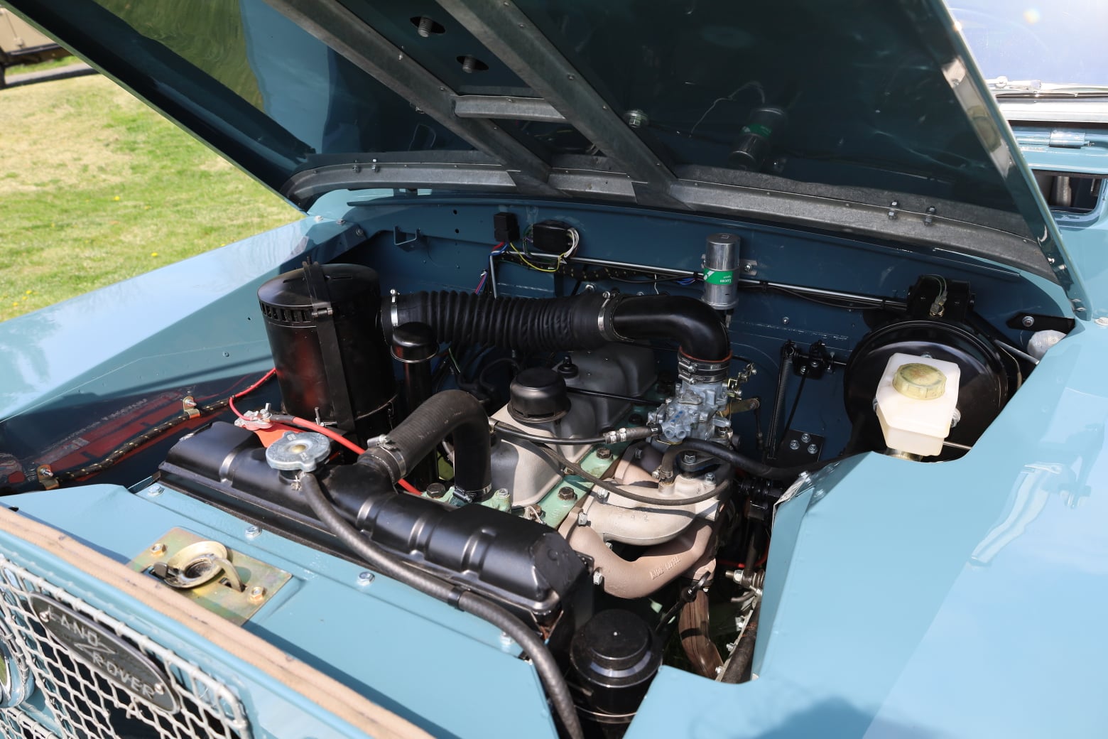 1966 Land Rover Series IIA Marine Blue Restored 21