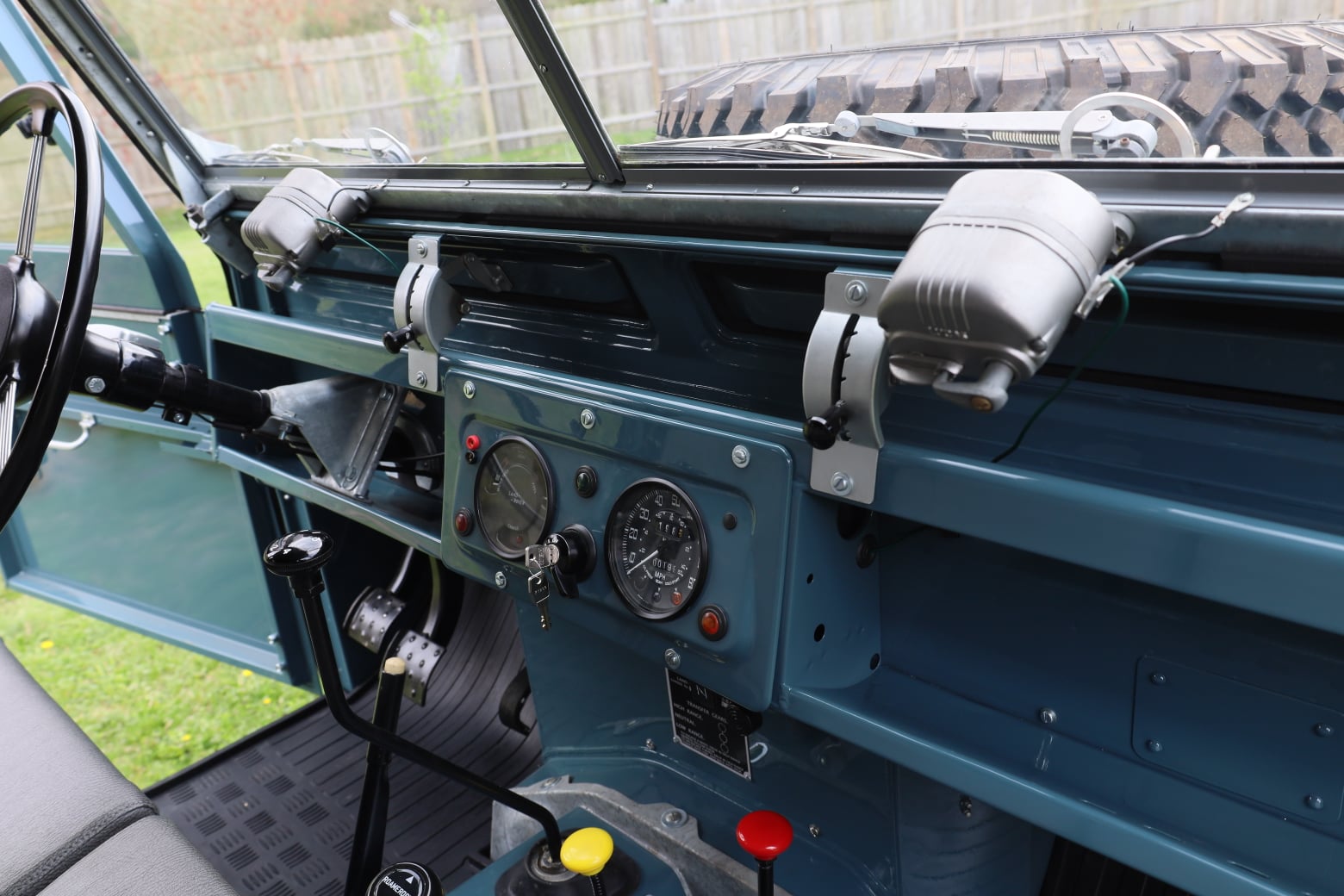 1966 Land Rover Series IIA Marine Blue Restored 28