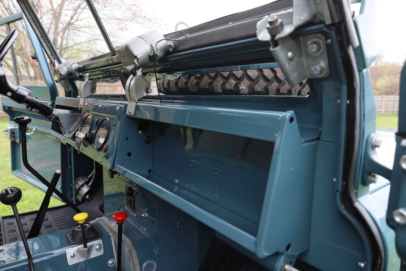 1966 Land Rover Series IIA Marine Blue Restored 29