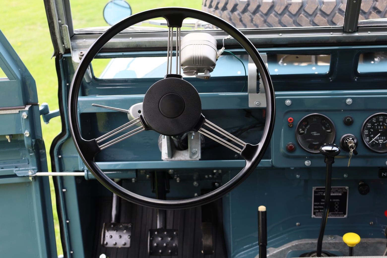 1966 Land Rover Series IIA Marine Blue Restored 40