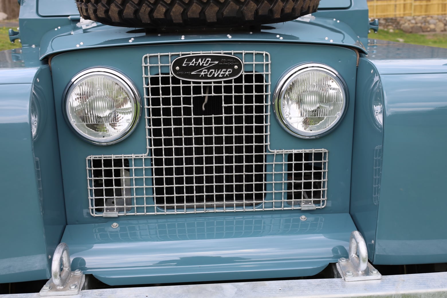 1966 Land Rover Series IIA Marine Blue Restored 47