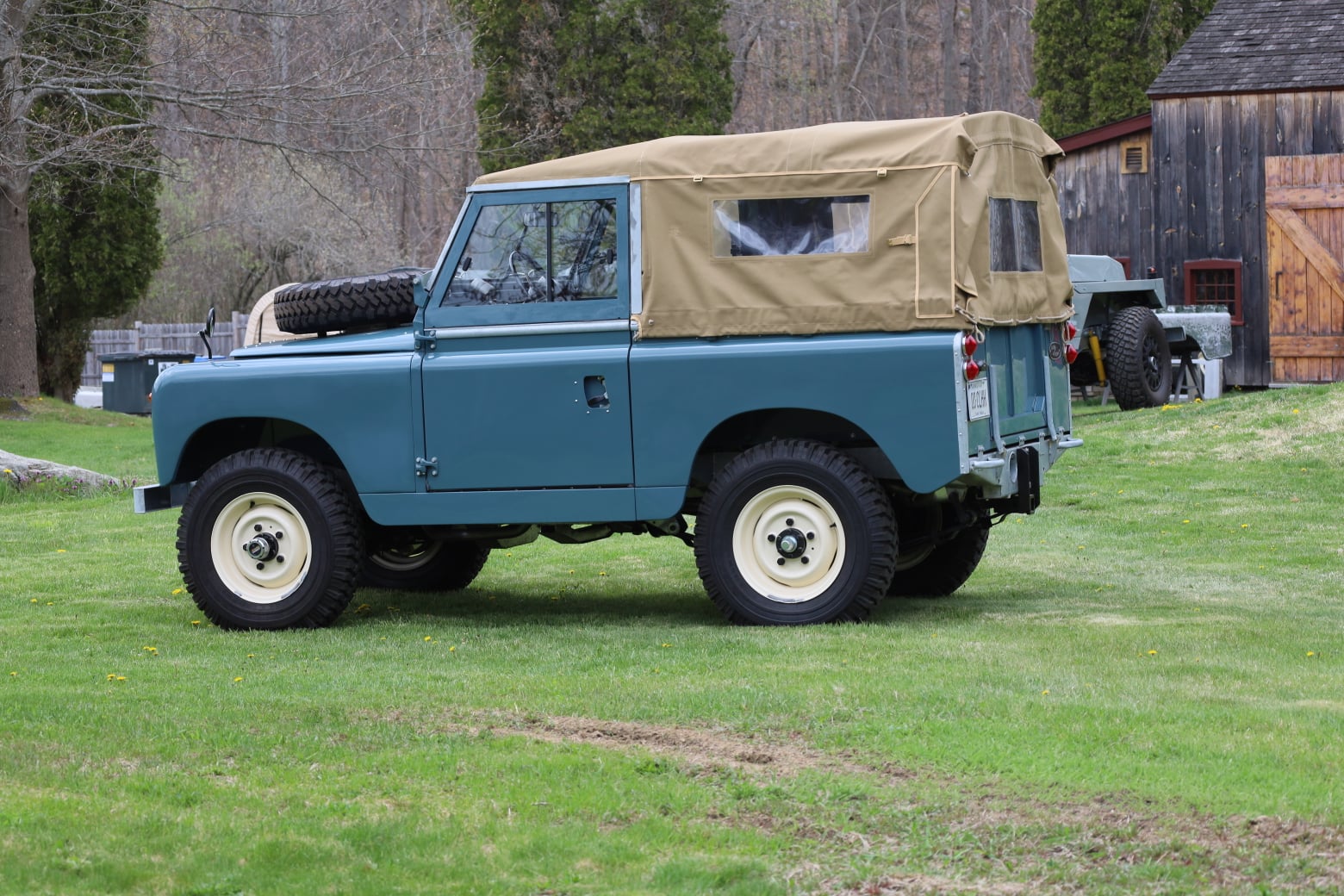 1966 Land Rover Series IIA Marine Blue Restored 5