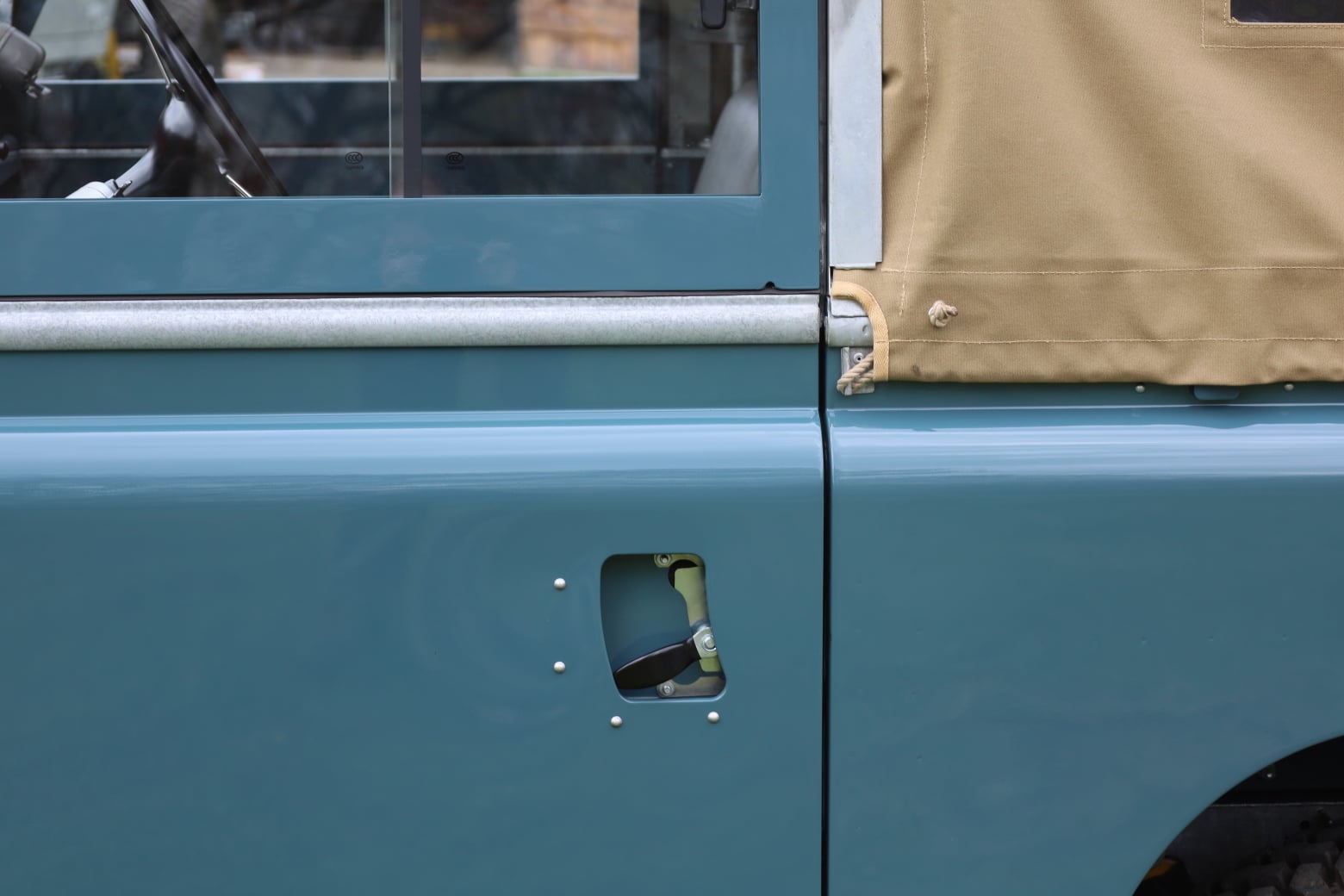 1966 Land Rover Series IIA Marine Blue Restored 50