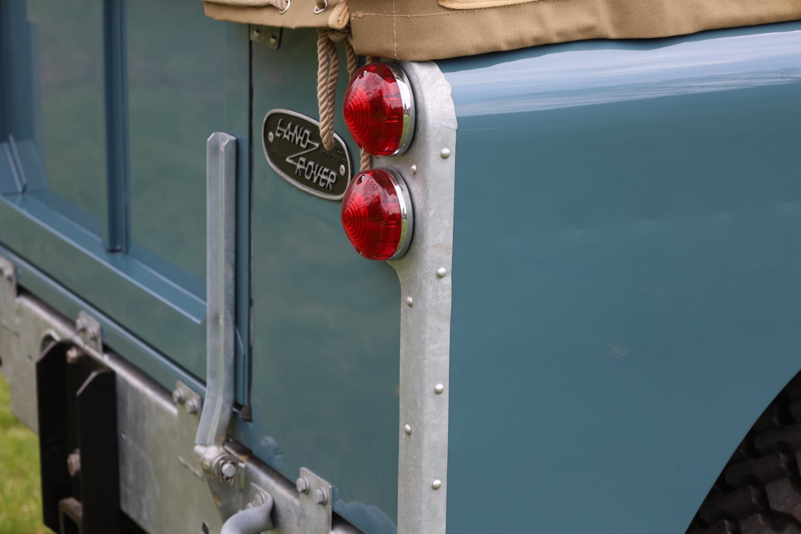 1966 Land Rover Series IIA Marine Blue Restored 51